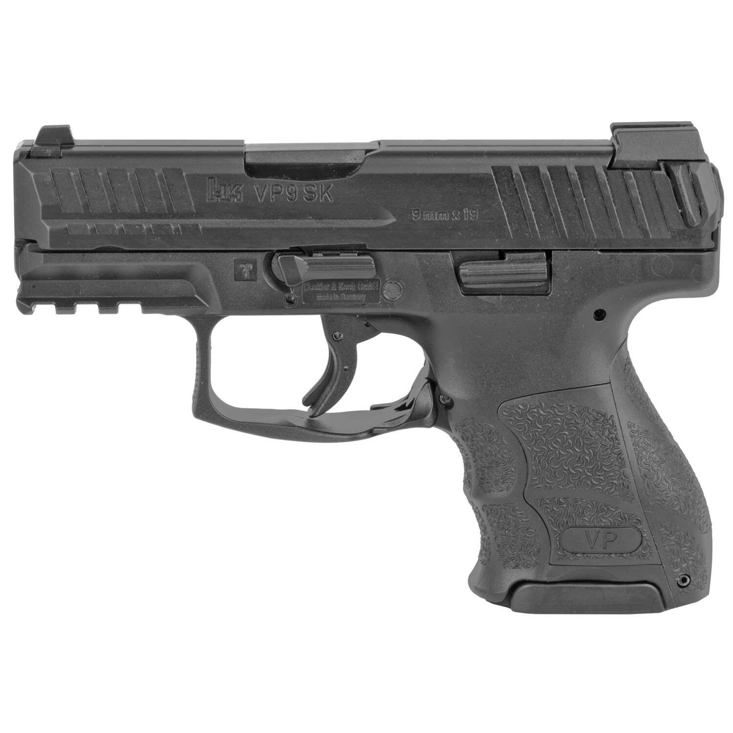 Hk Vp9sk 9mm 3.39" Ns, Capacity: 10 rounds, Color/Finish: Black