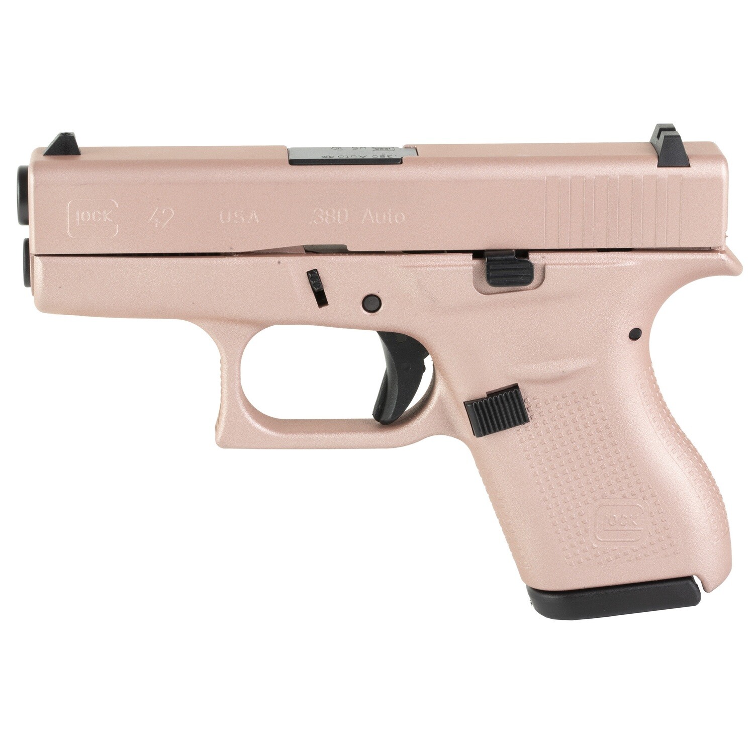 Glock 42 380acp 6rd Rose Gold