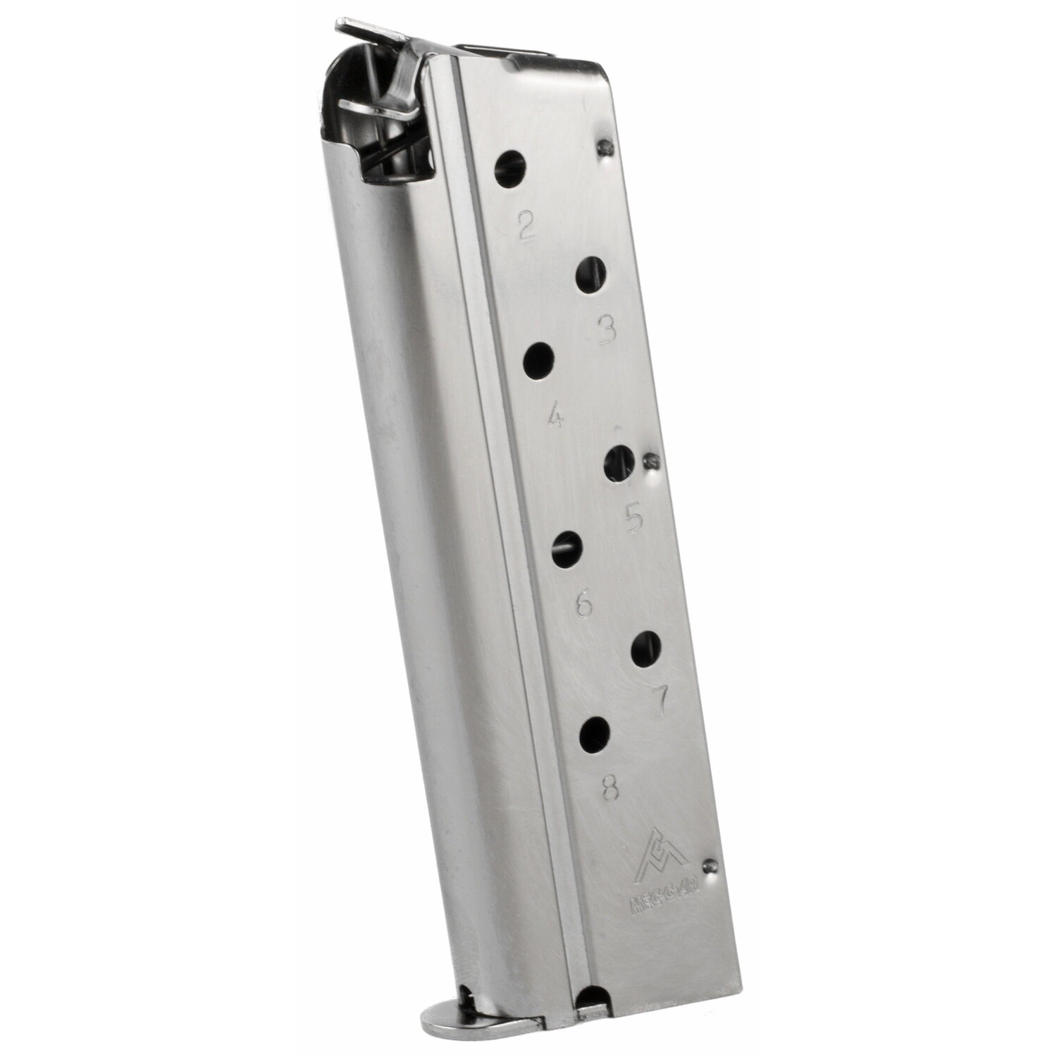 Mec-gar Mag 1911 40s&w 8rd, Finish/Color: Nickel