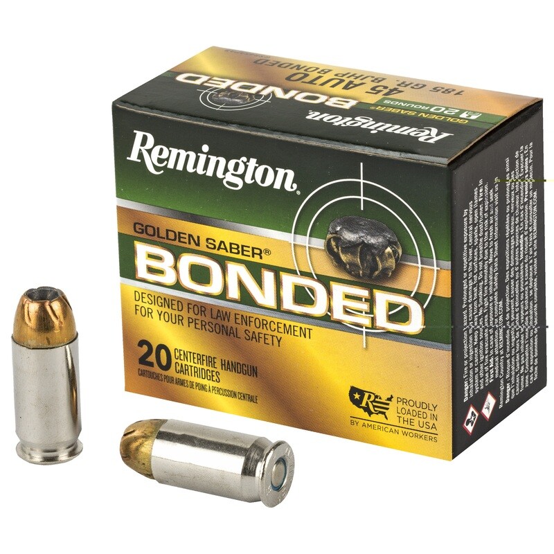 Rem Golden Sbr 45acp 185gr 20/500 Rem Golden Sbr 45acp 185gr 20/500