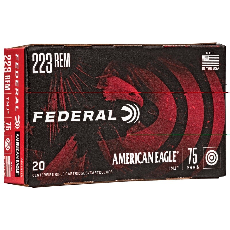 Fed Am Eagle 223 Rem 75gr Tmj 20/500 Fed Am Eagle 223 Rem 75gr Tmj 20/500