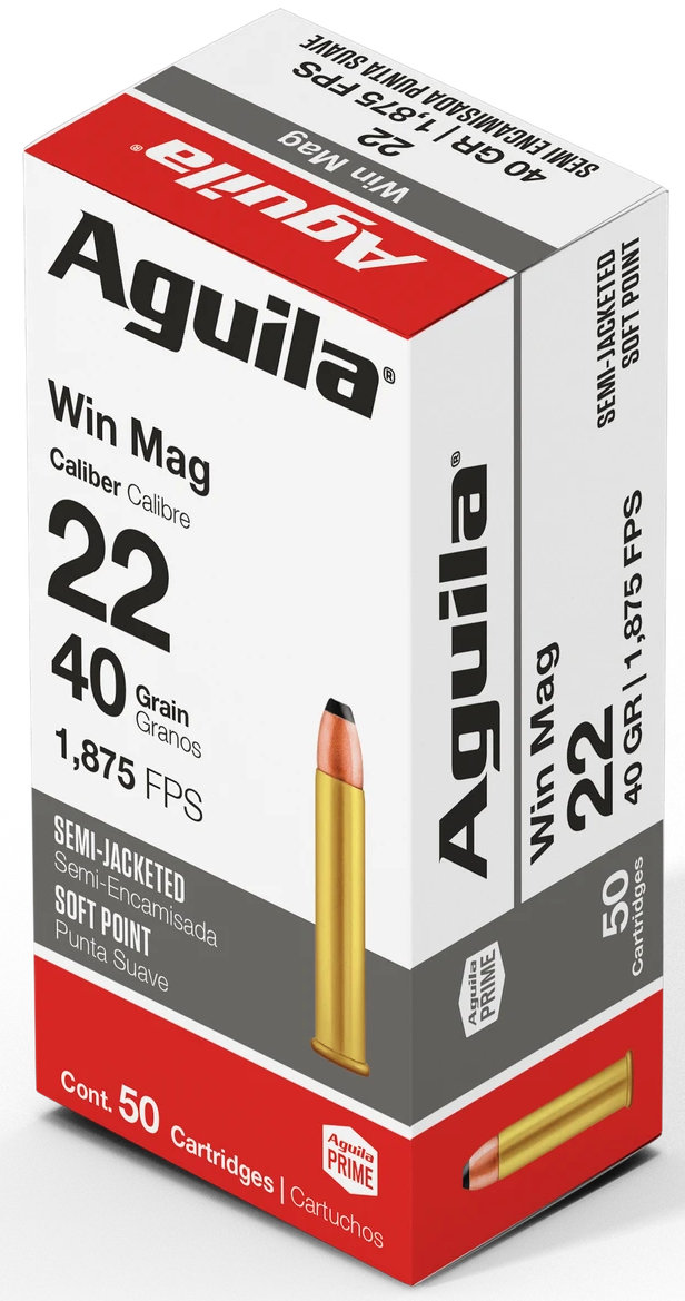 Aguila Silver Eagle, Aguila 1b222401      22wmr      40gr         50/20