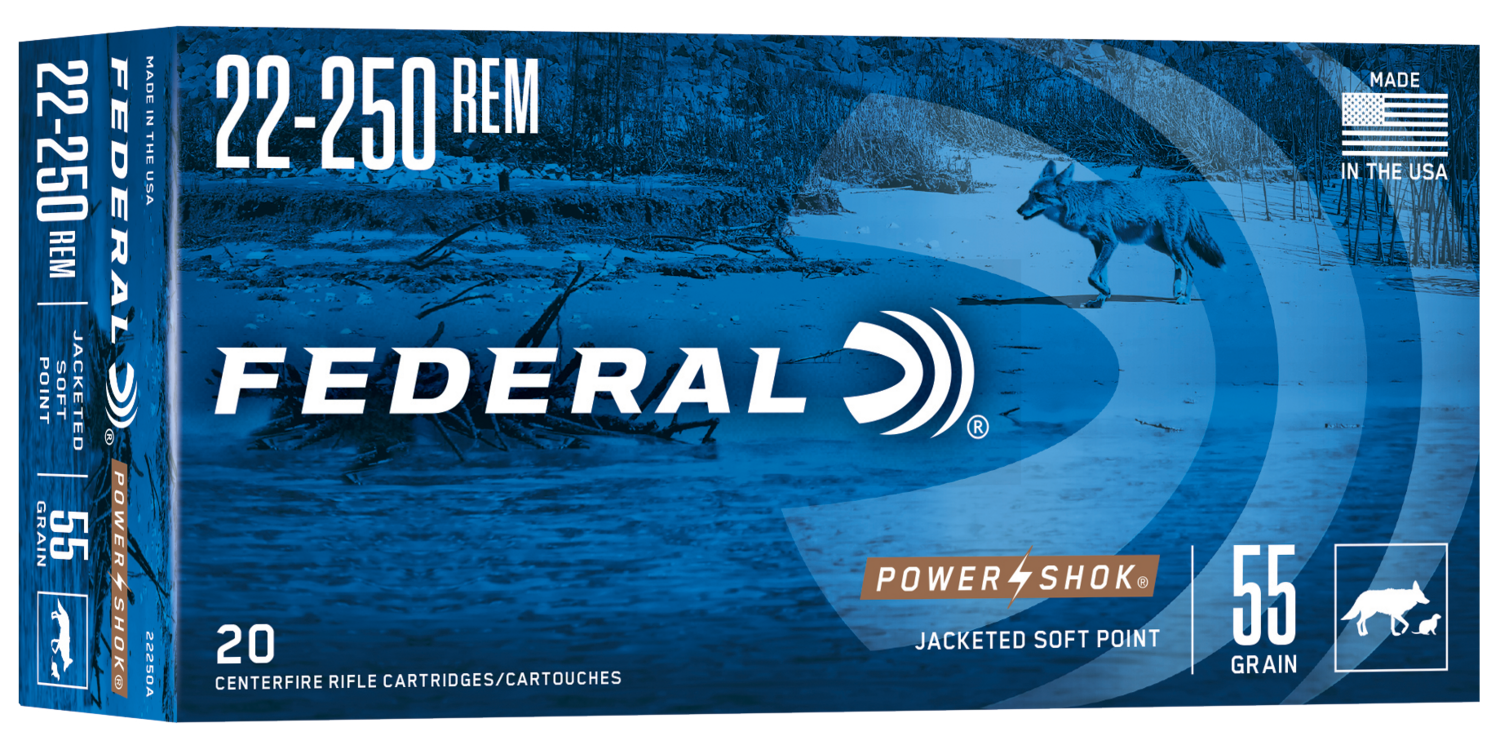 Federal Power-shok, Fed 22250a         22250    55 Sp            20/10