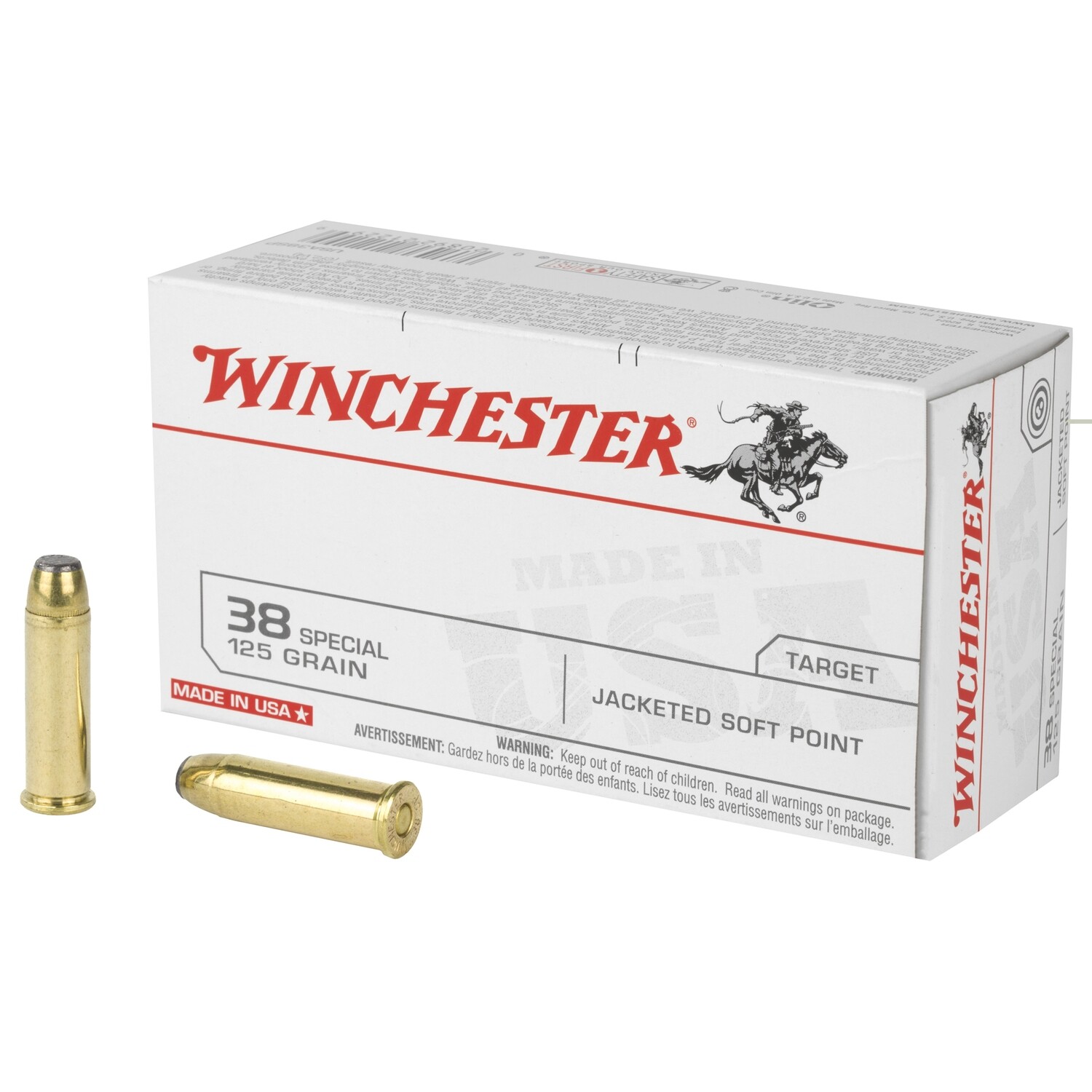 Win Usa 38spl 125gr Jsp 50/500