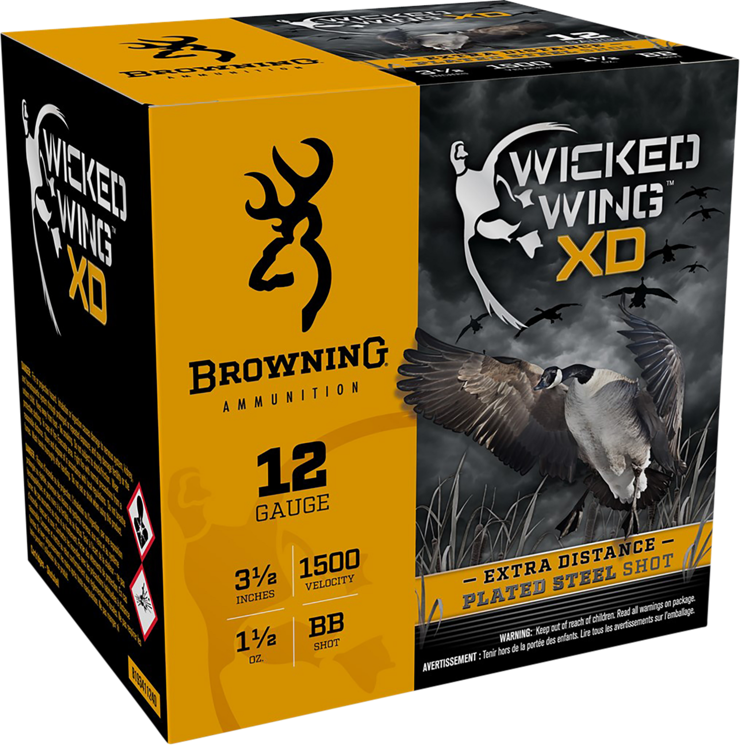 Browning Ammo Wicked Wing Xd, Brna B193411240 Wkd Wngxd 12 3.5  Bb    11/2 25/10