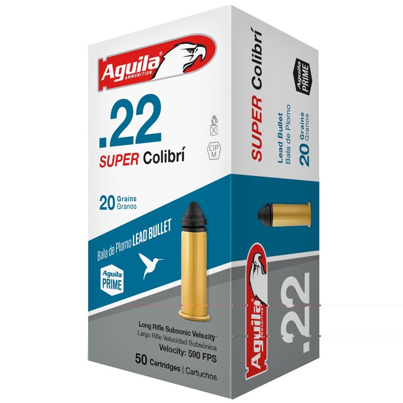 Aguila 22lr Sup Colibri 20gr 50/1000 Aguila 22lr Sup Colibri 20gr 50/1000