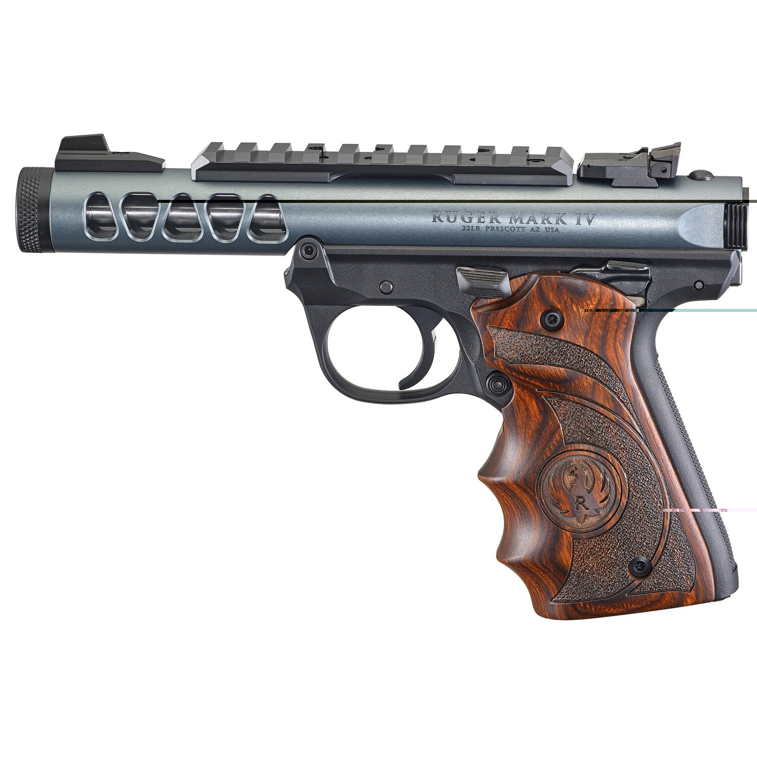 Ruger Mrk Iv Lite 22lr 4.4" Gry Wd