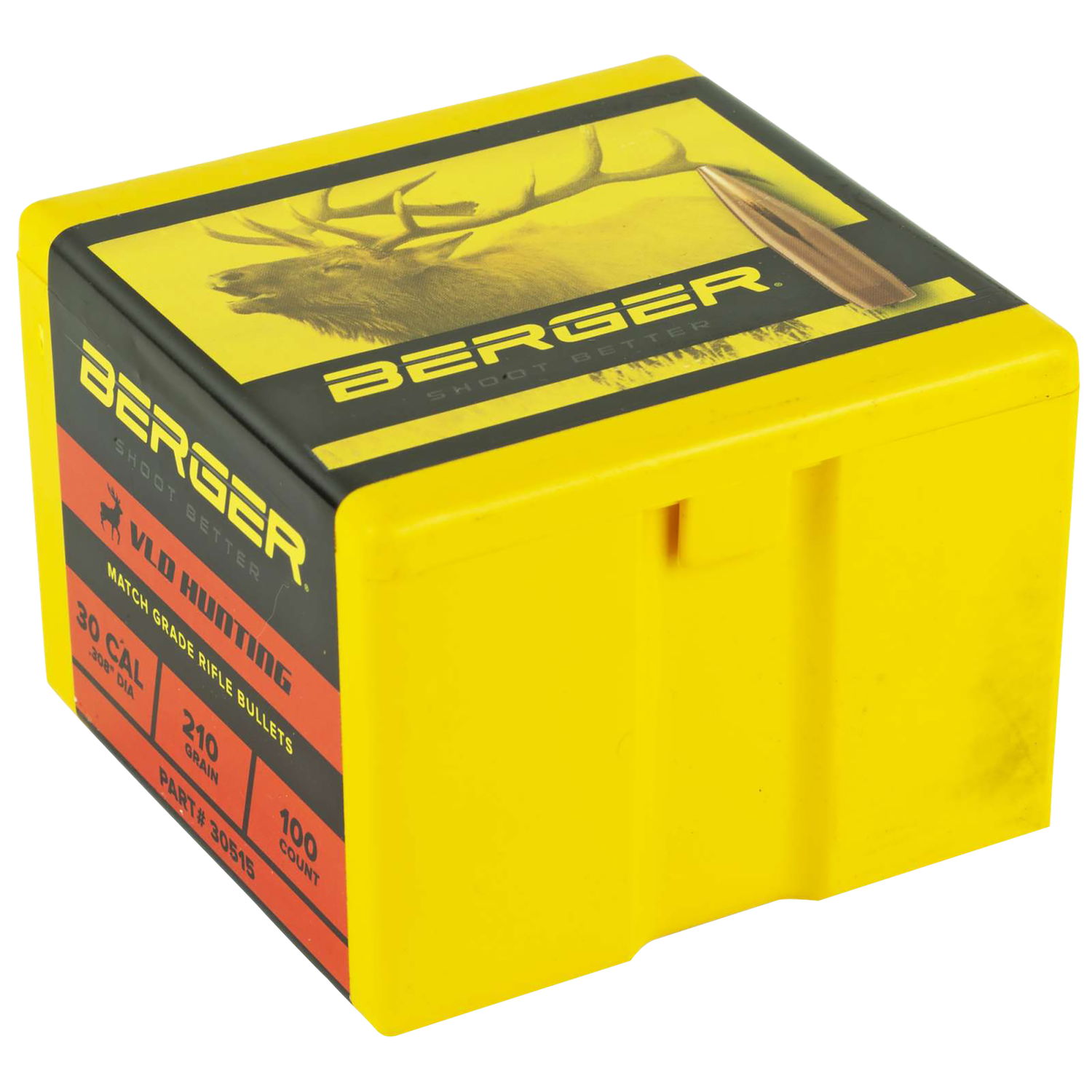 Berger Bullets Vld Hunting, Berg 30515 Bull .308 210g Hunt Vld 100