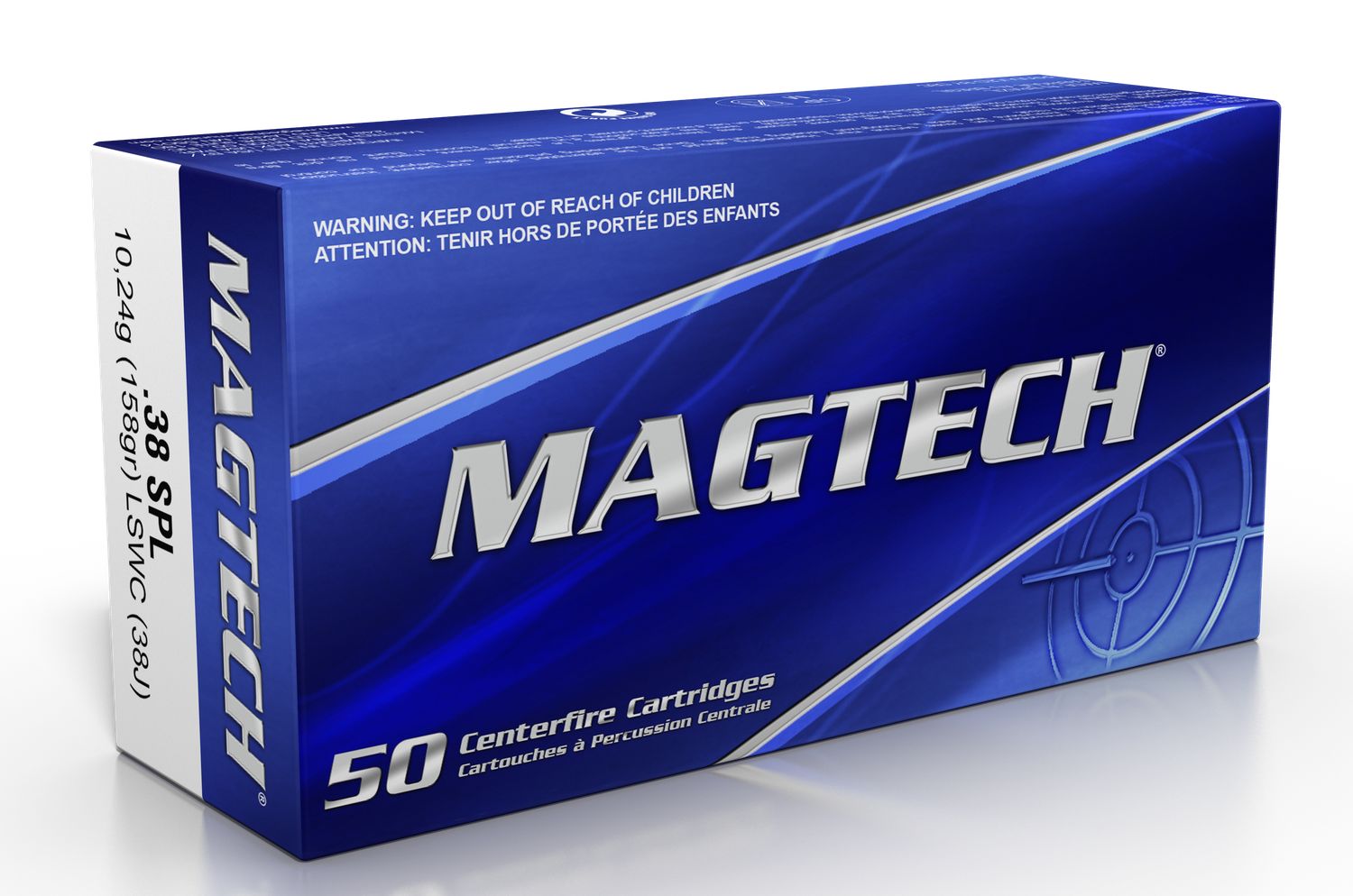 Magtech Range/training, Magtech 38j        38sp   158 Lswc           50/20