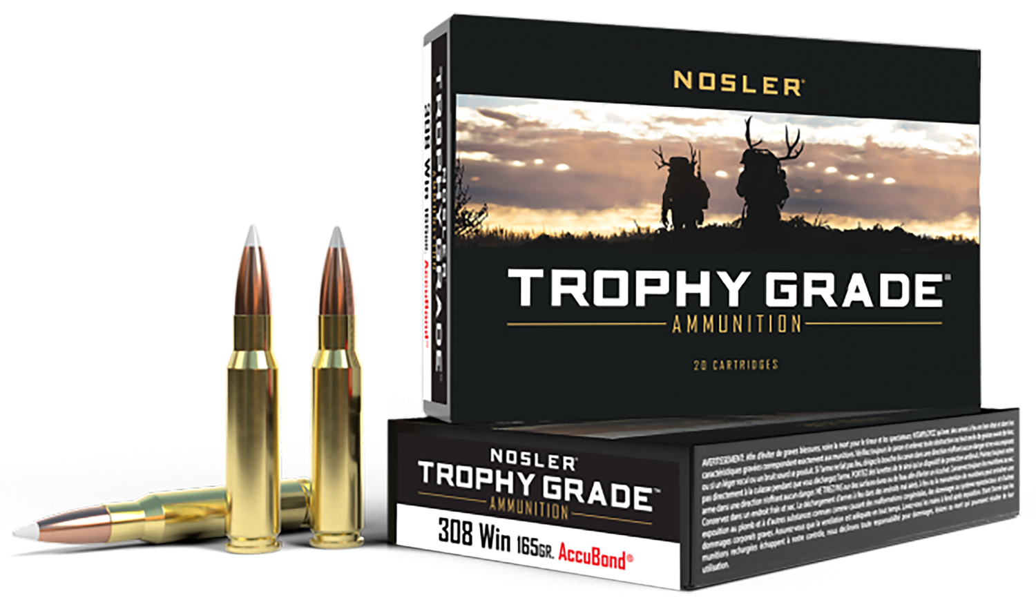 Nosler Trophy Grade, Nos 60049 Trophy 308win   165 Ab             20/10