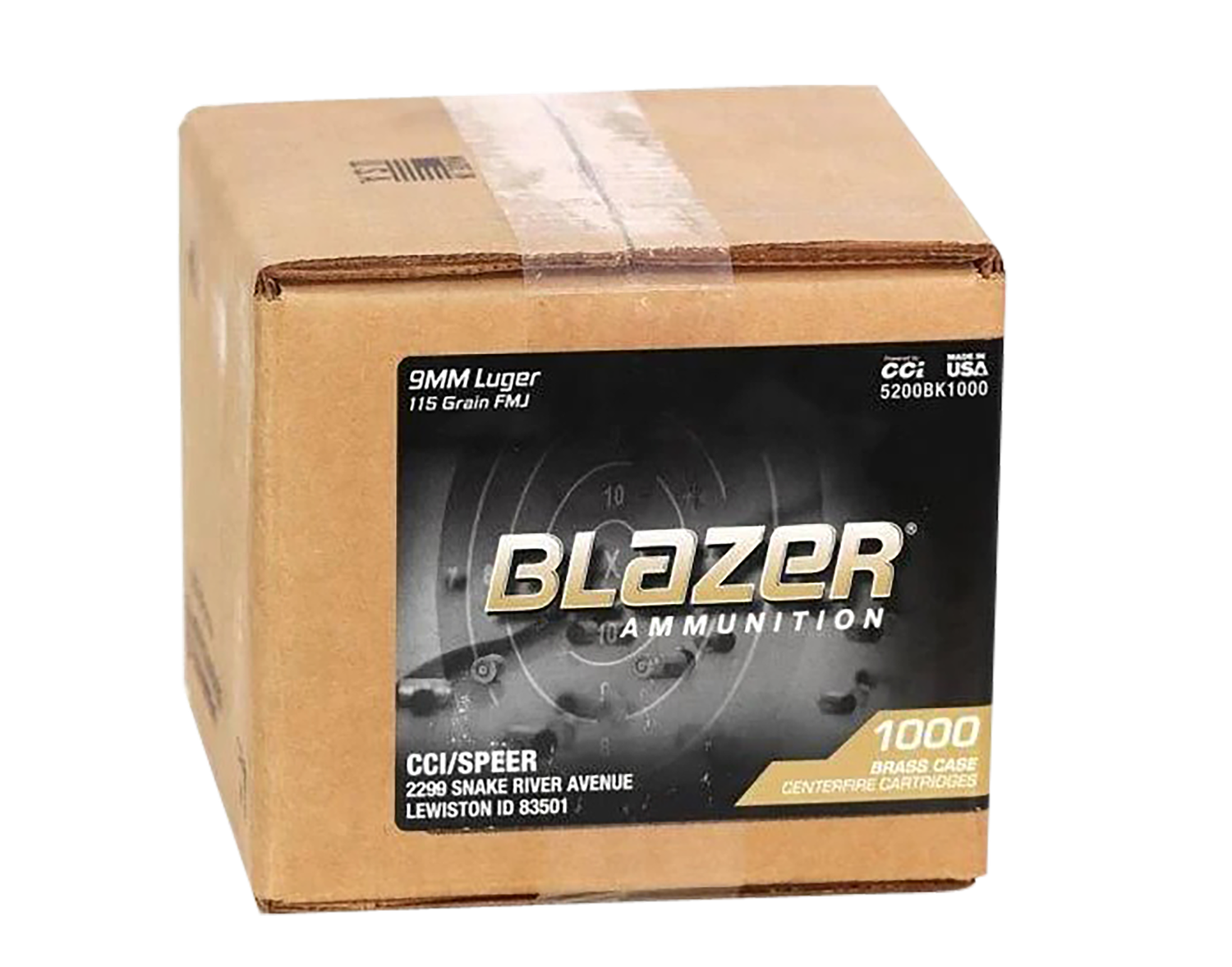 Cci Blazer Brass, Cci 5200bk1000 Blzr Bras 9mm  115  *loose   1000/1