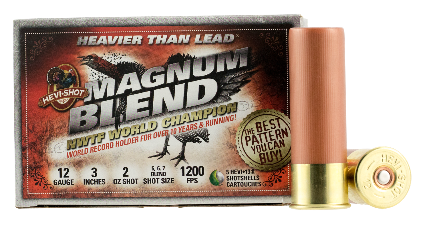 Hevishot Magnum Blend, Hevi Hs41255 Tky Mgblend  12 3in 5-7    2oz   5/10