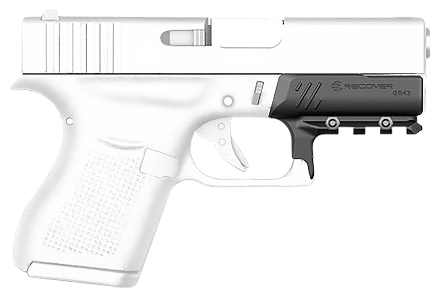 Recover Innovations Inc Compact Rail Adapter For Glock 43 43x And 48, Rec Gr43-01    Rail For Glk 43/43x/48(not For Mos)