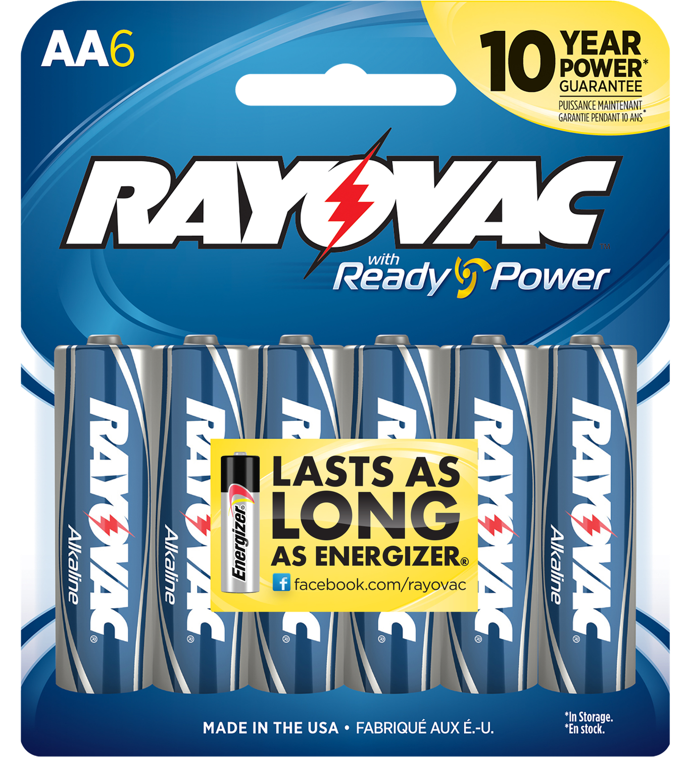 Rayovac Aa, Ray 815-6f    Alk Aa  Card Battery 6pk
