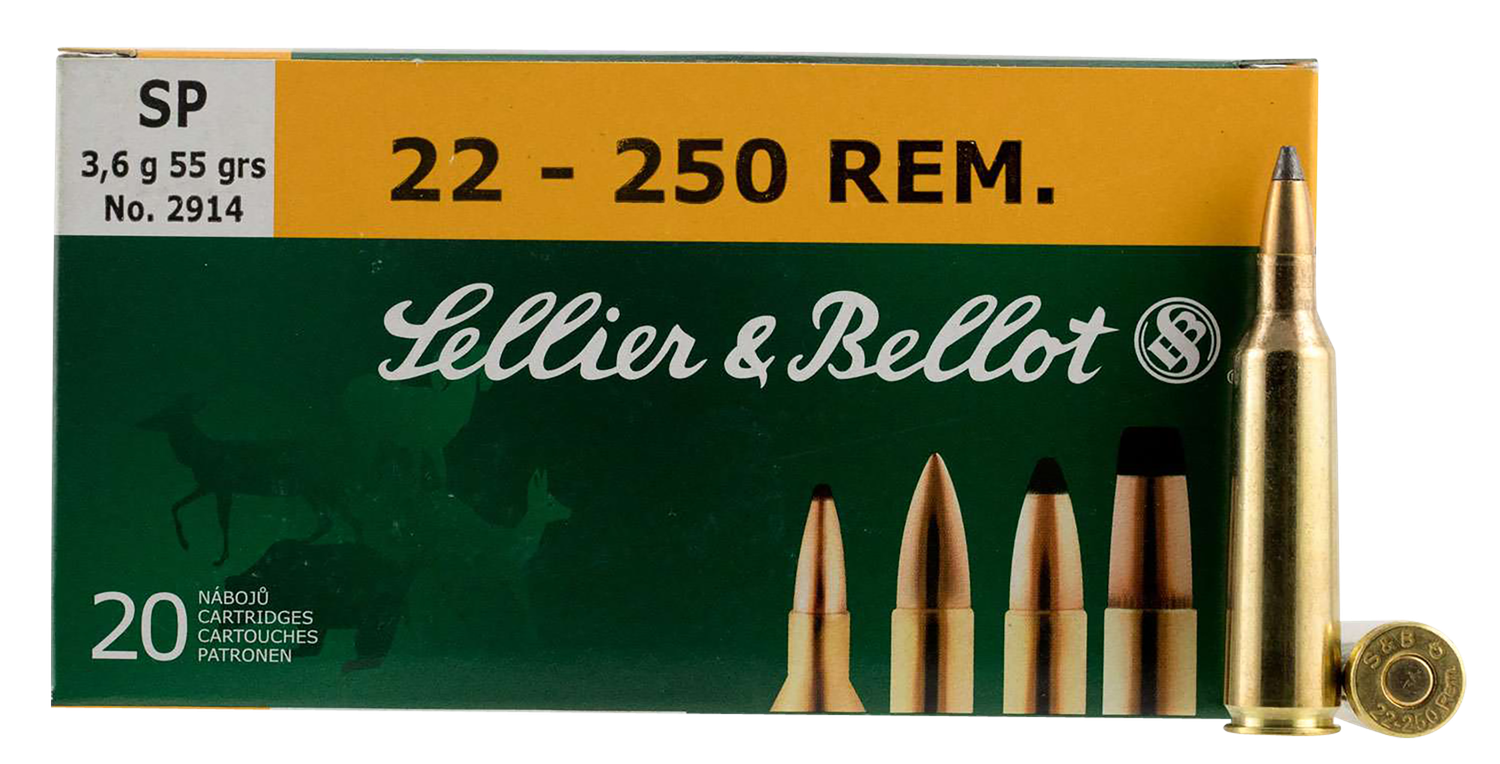 Sellier & Bellot Rifle, S&b Sb22250b       22-250   55 Sp            20/25