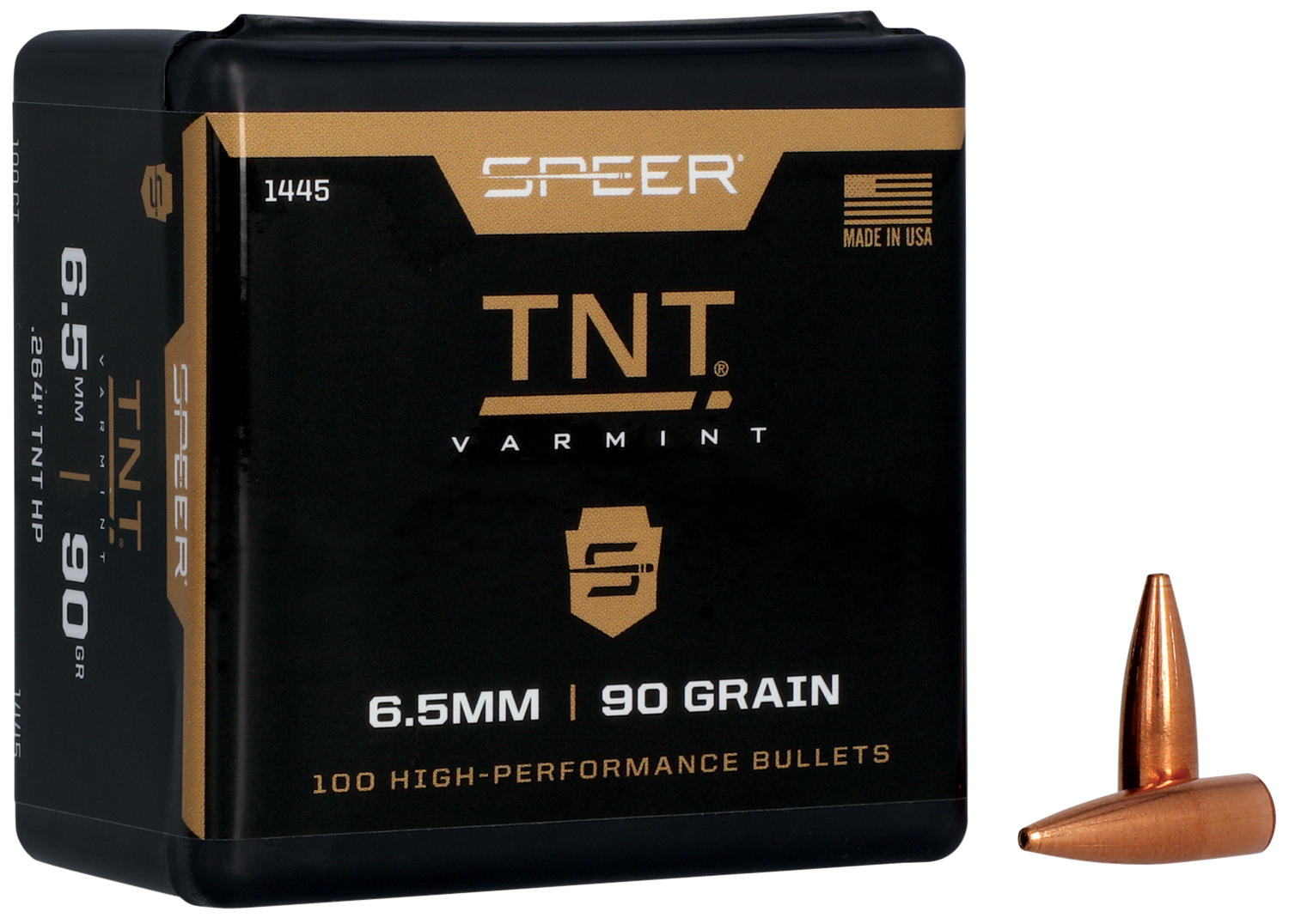 Speer Ammo Tnt, Speer 1445      Bull .264  90 Tnt Hp         100/5