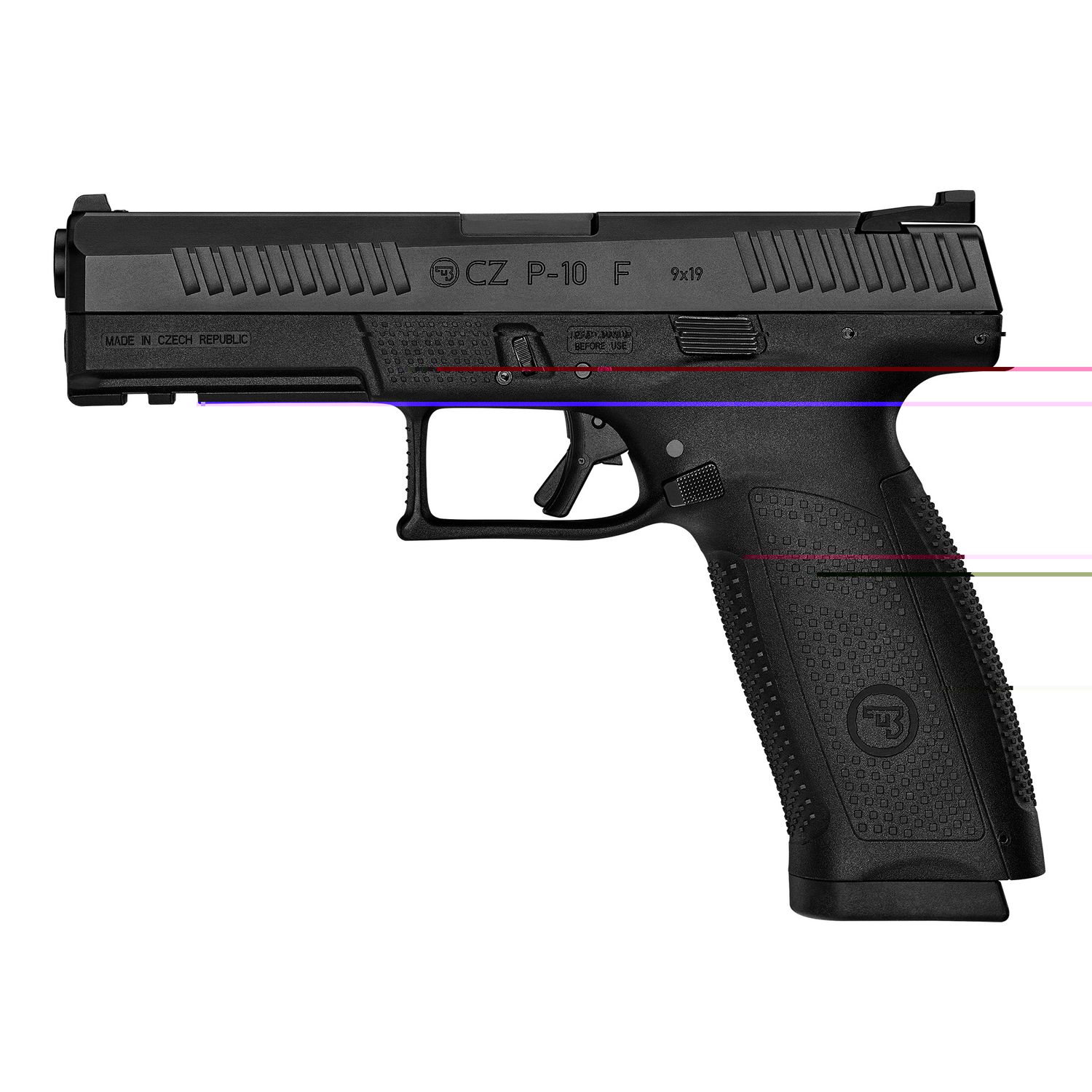 Cz P-10f 9mm 4.5" Blk 10rd Optic Rdy