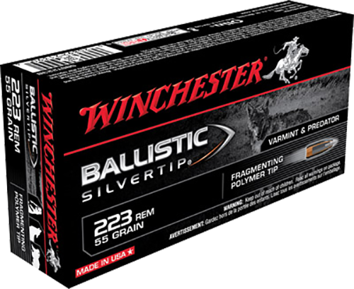 Winchester Ammo Ballistic Silvertip, Win Sbst223b        223      55 Blst         20/10