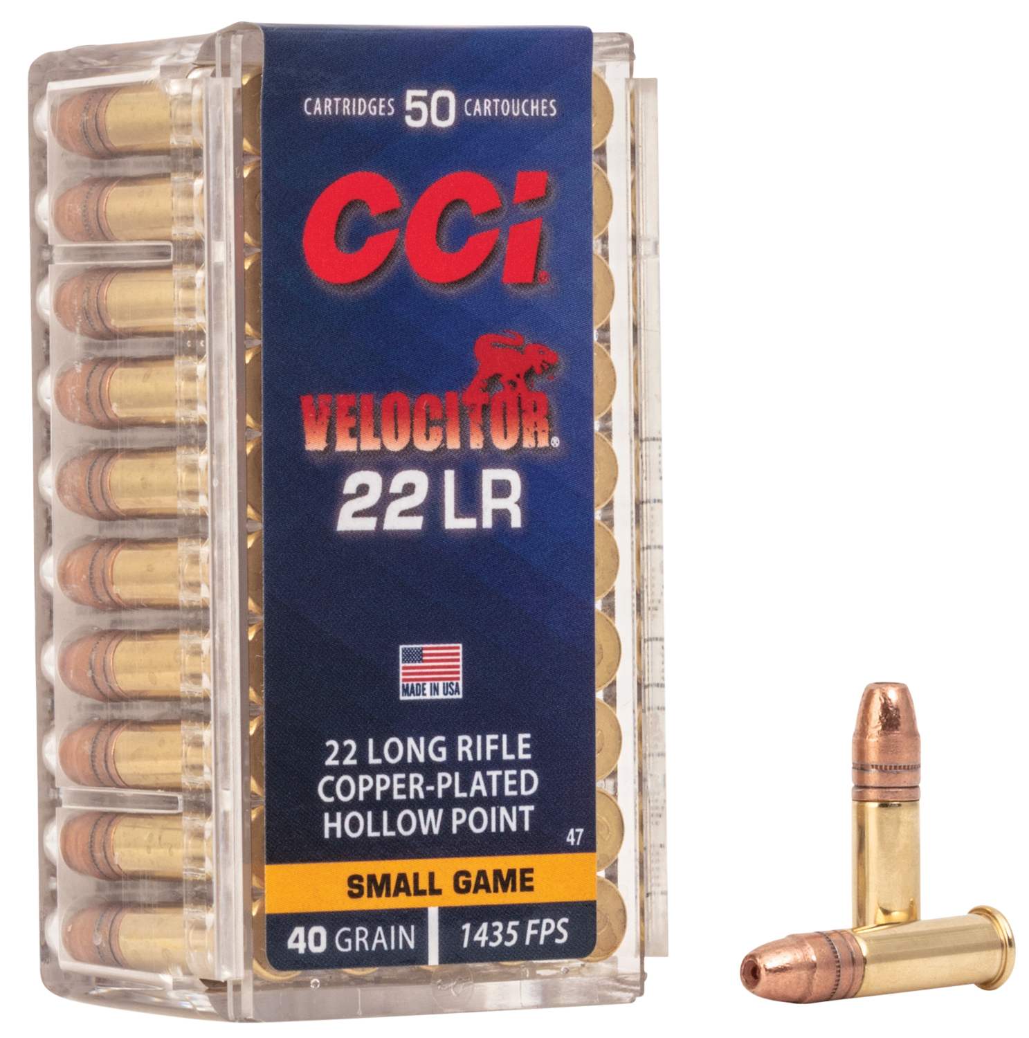 Cci Velocitor, Cci 0047  22lr       Velocitor 40 Cphp      50/100