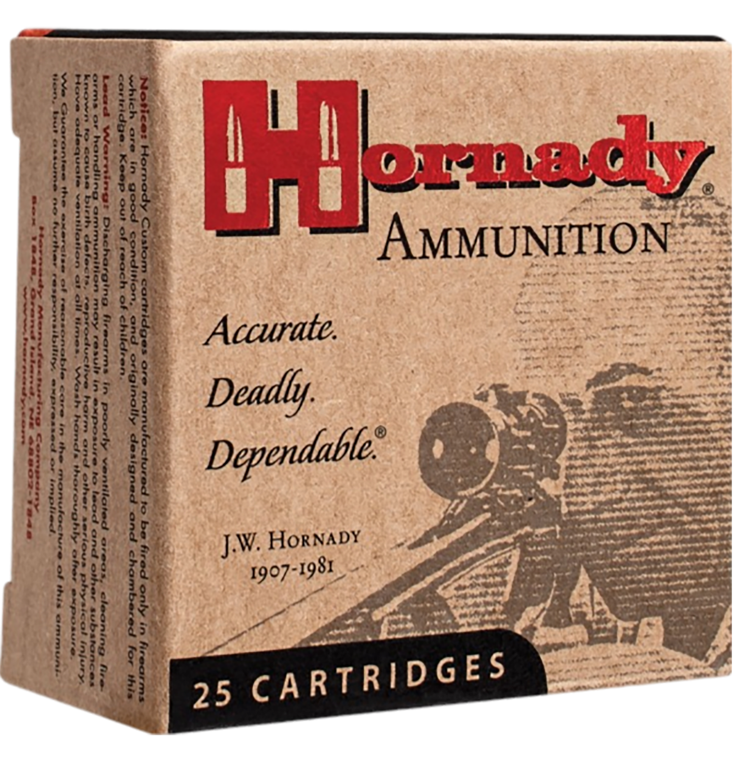 Hornady Custom, Horn 90562  Custom Hg  357     158 Jhp Xtp   25/10