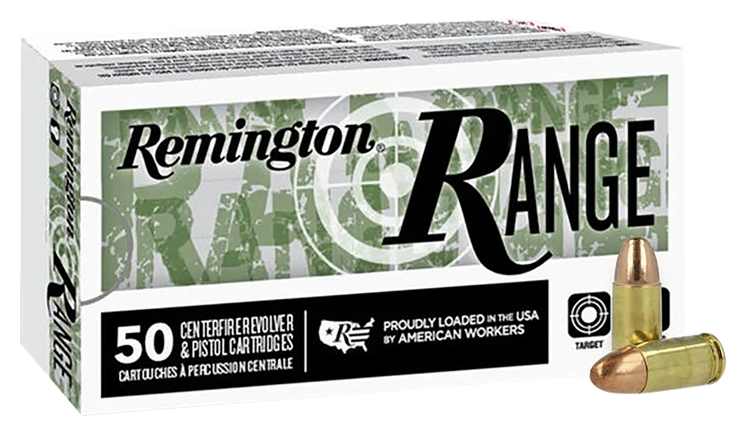 Remington Ammunition Range, Rem R27780        9mm  124       Range       50/20