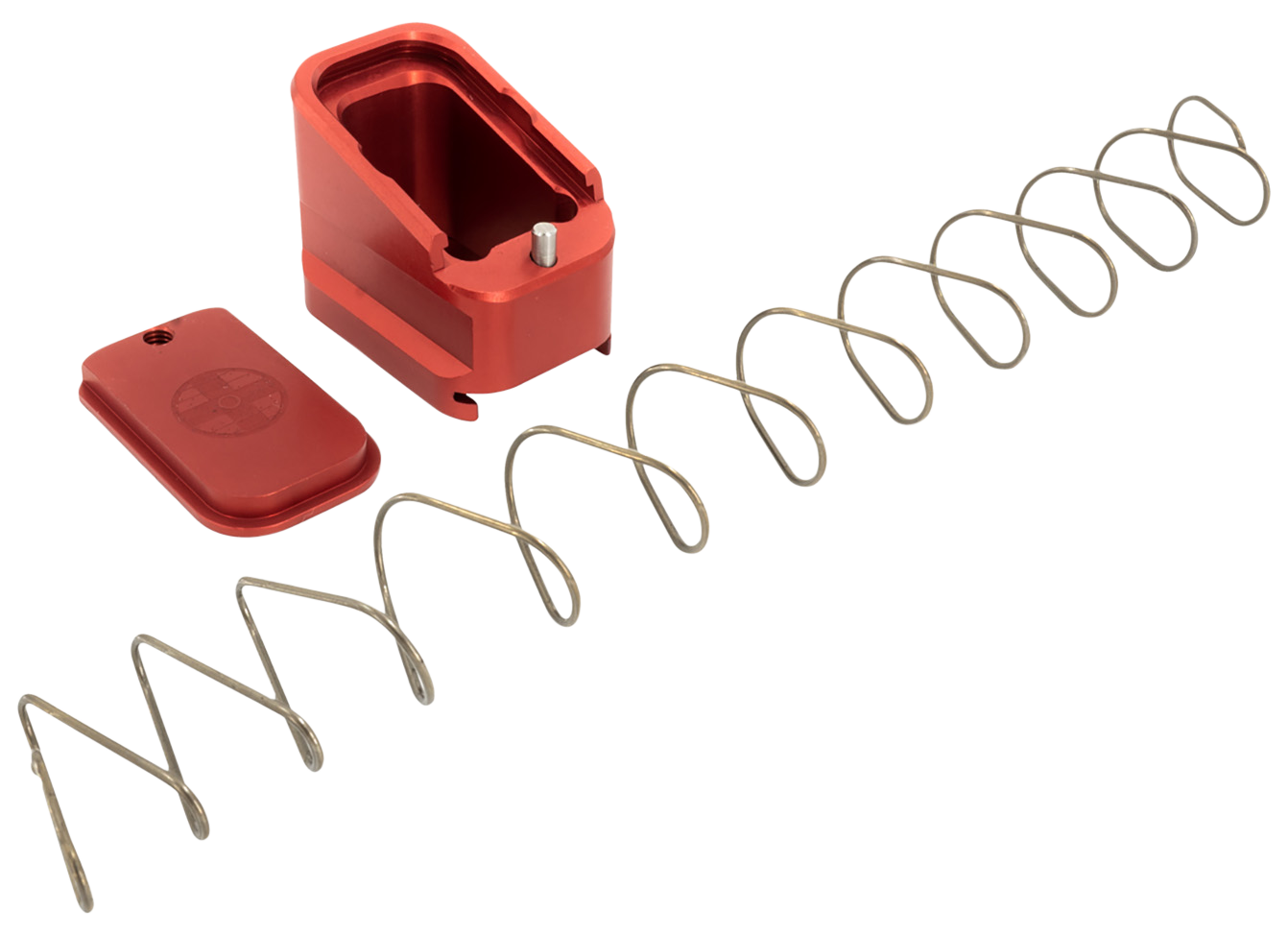 Shield Arms Magazine Extension, Shield G17-me-5-red     G17 +5 Mag Extension