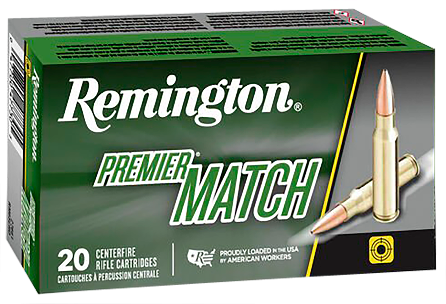 Remington Ammunition Premier, Rem 27676 Rm68r1    Matchking 115 Bthp       20/10