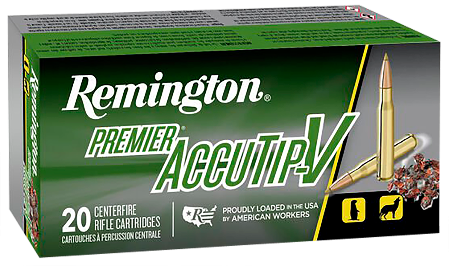 Remington Ammunition Premier, Rem 29220 Pra204b   204 Rug 40 Accutip       20/10