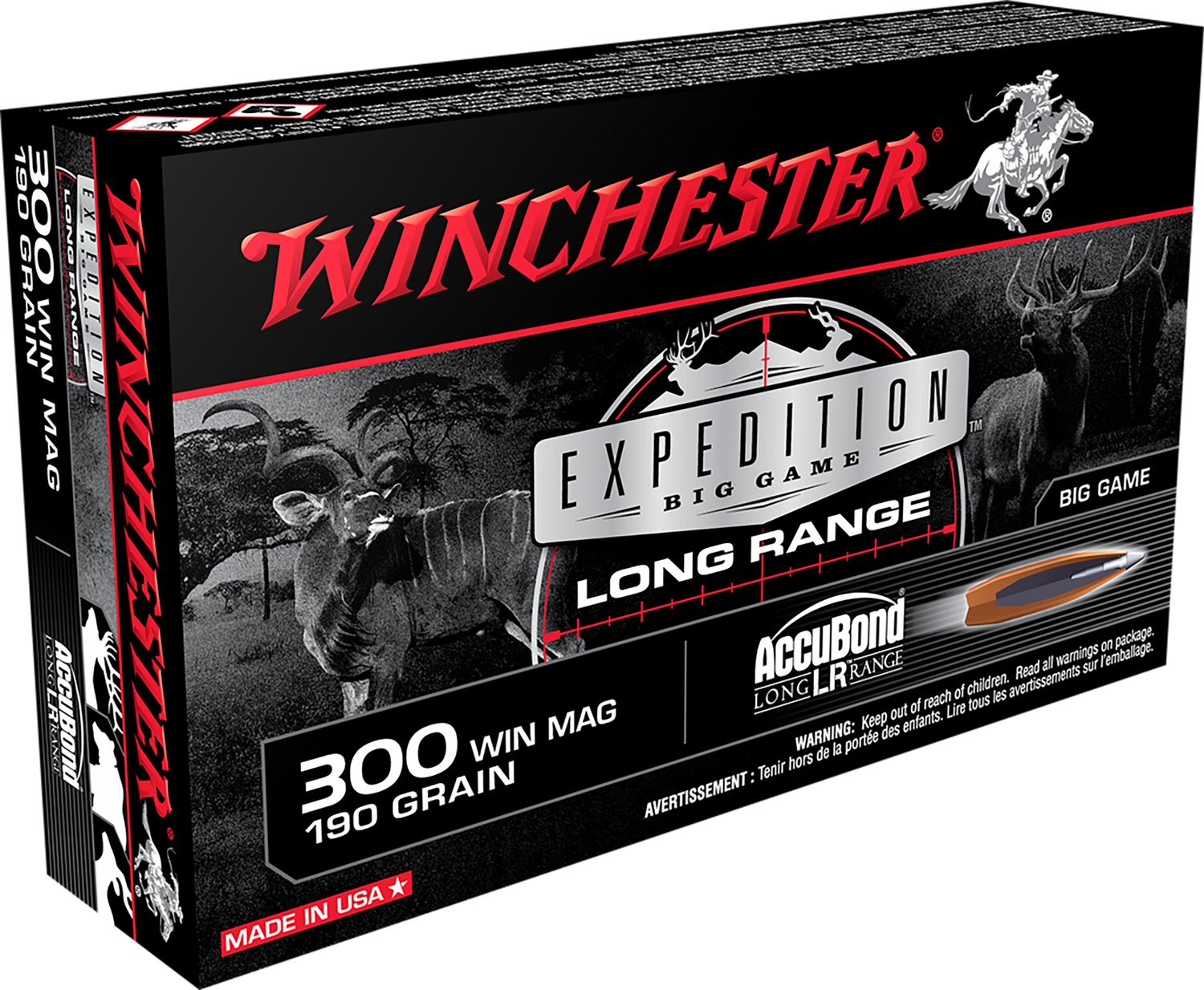 Winchester Ammo Expedition Big Game, Win S300lr          300win  190 Ab  Expbg    20/10