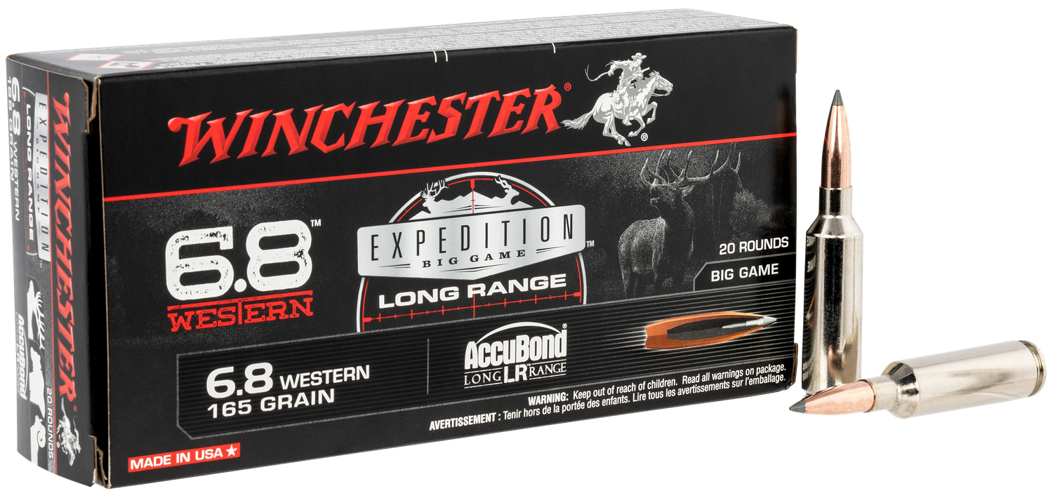 Winchester Ammo Expedition Big Game, Win S68wlr          6.8wst  165 Ab Ebglr     20/10
