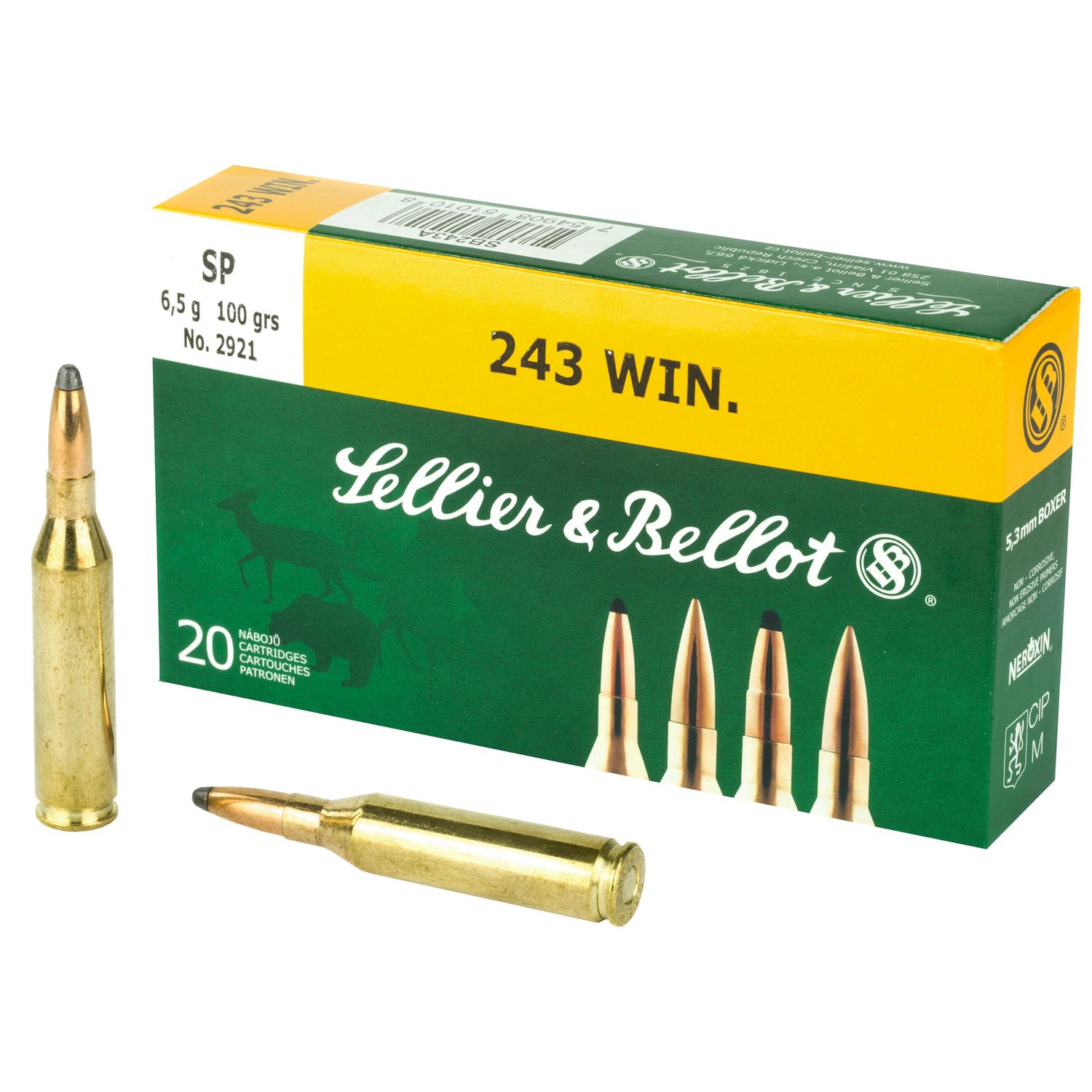 S&b 243win 100gr Sp 20/500