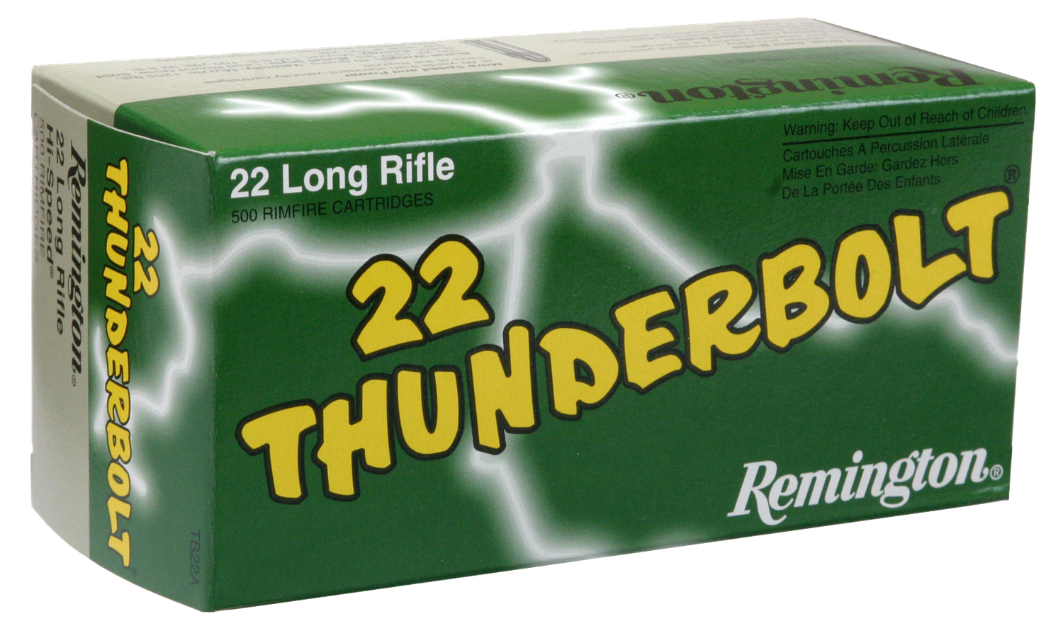 Remington Ammunition Thunderbolt, Rem 21238 Tb22a    22lr 40 Thndr Bolt       50/100