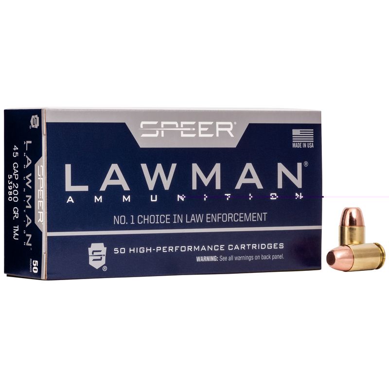 Spr Lawman 45gap 200gr Tmj 50/1000 Spr Lawman 45gap 200gr Tmj 50/1000