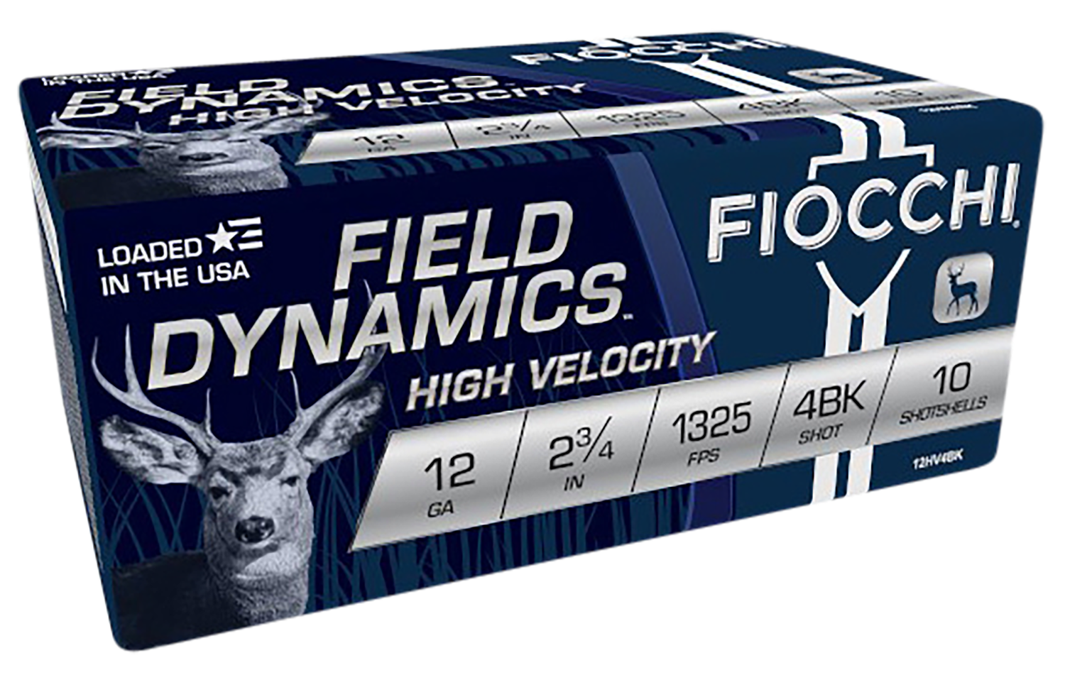 Fiocchi Field Dynamics, Fio 12hv4bk   12 4b Nkl     Buck             10/25