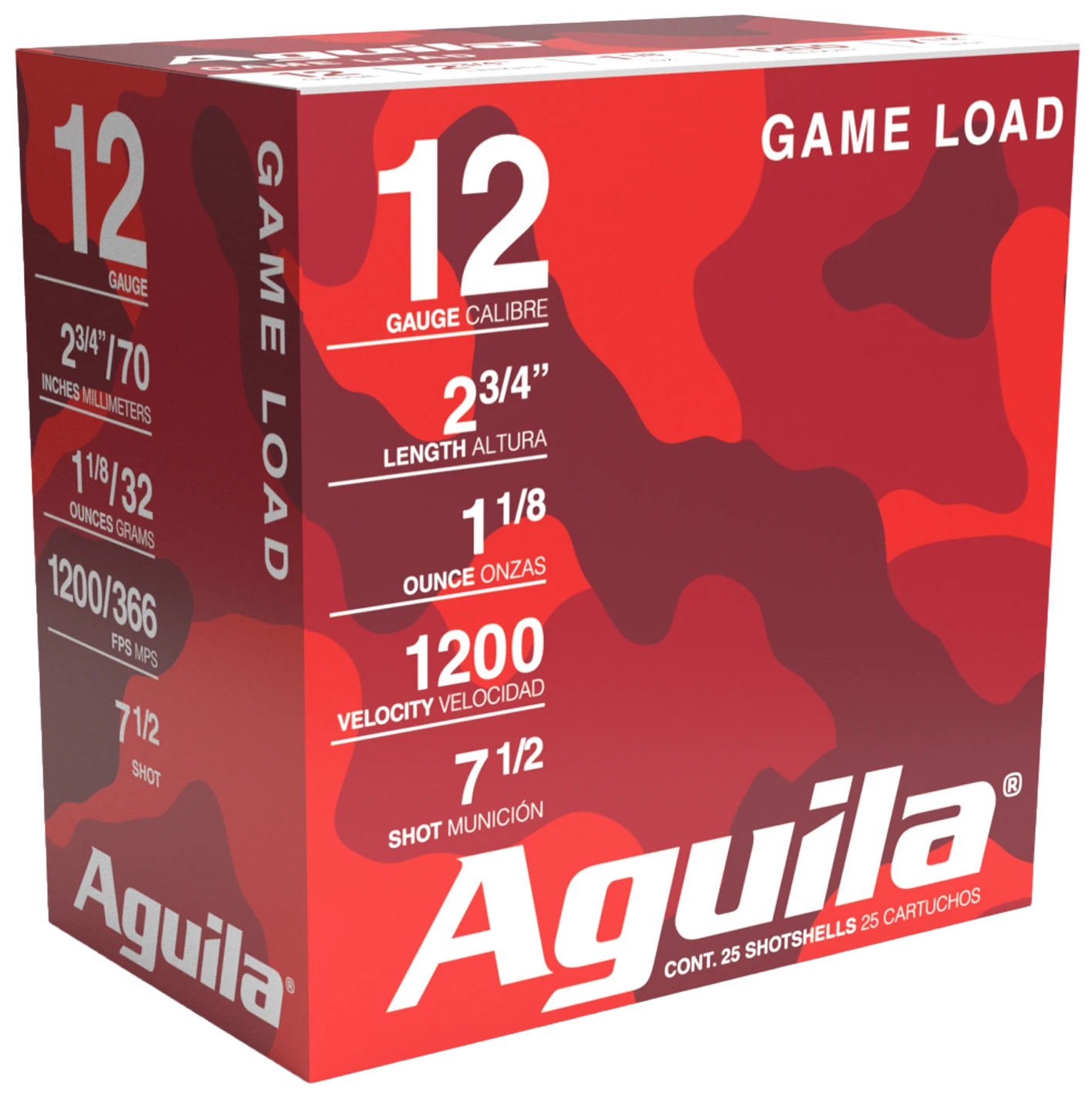 Aguila Birdshot, Aguila 1chb1217      12ga Std     7sht 1-1/8 25/10