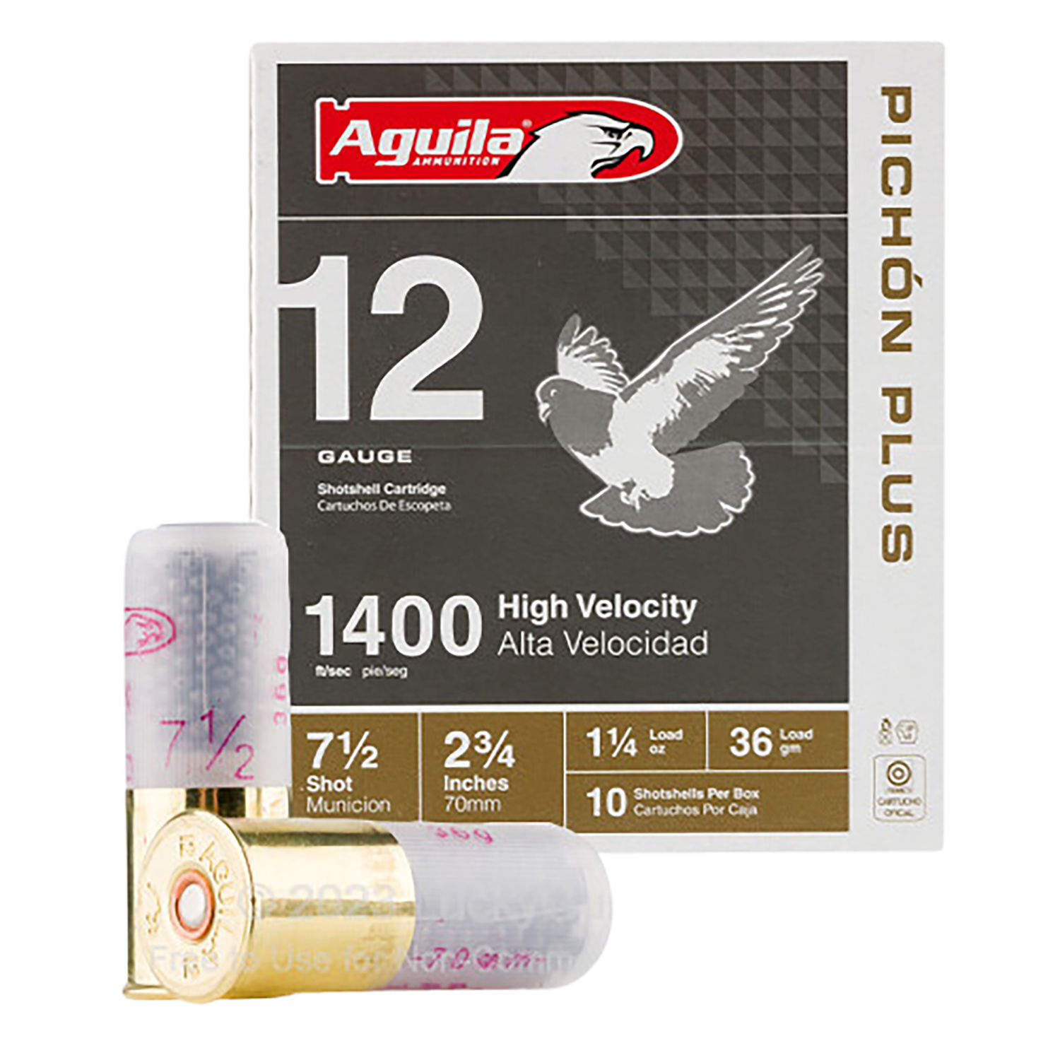 Aguila Pichon Plus, Aguila 1chb1295 Pichon P 12 2.75 7sht  1-1/4 10/25