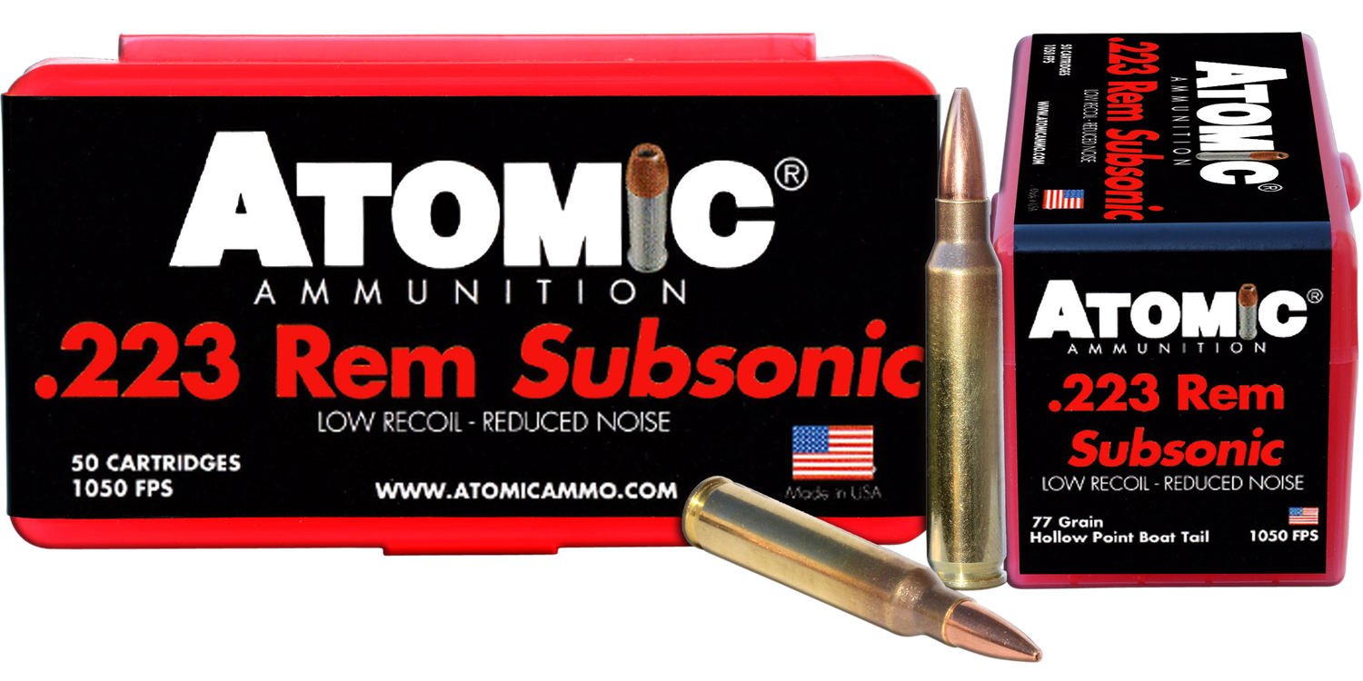 Atomic Rifle, Atomic 00429 223         77 Hpbt Sub         50/10