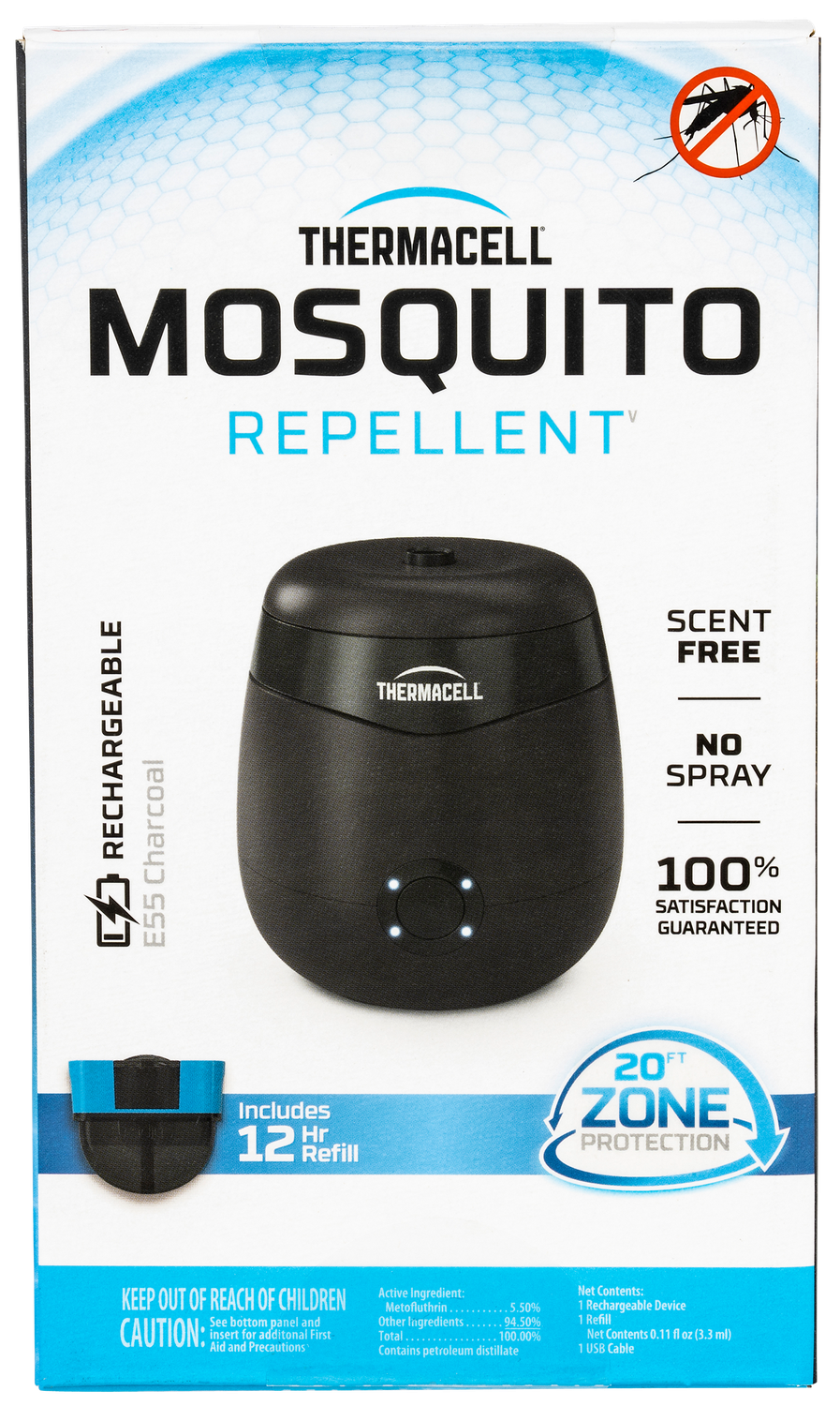 Thermacell E-series, Ther E55x   Rechargeable Mosquito Repeller Char