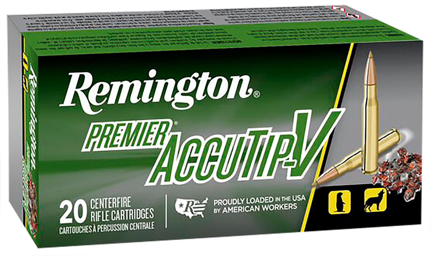 Remington Ammunition Premier, Rem 29218 Pra204a   204 Rug 32 Accutip       20/10