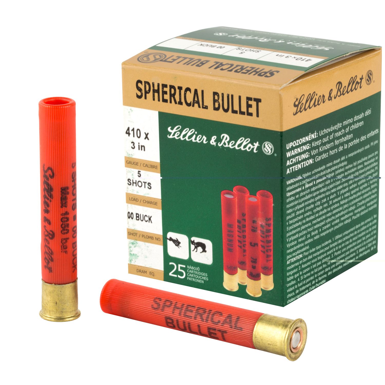 S&b 410ga 3" 00 5pel  25/500