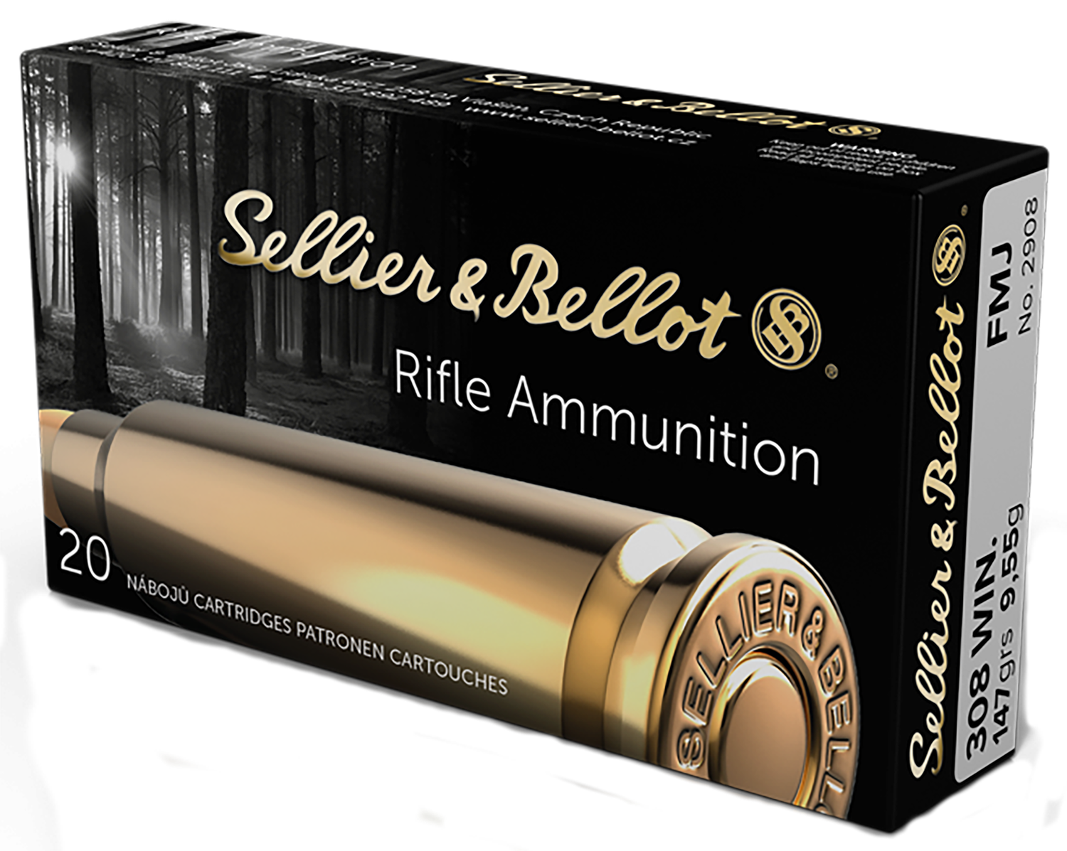 Sellier & Bellot Rifle, S&b Sb308a         308win  147 Fmj           20/25