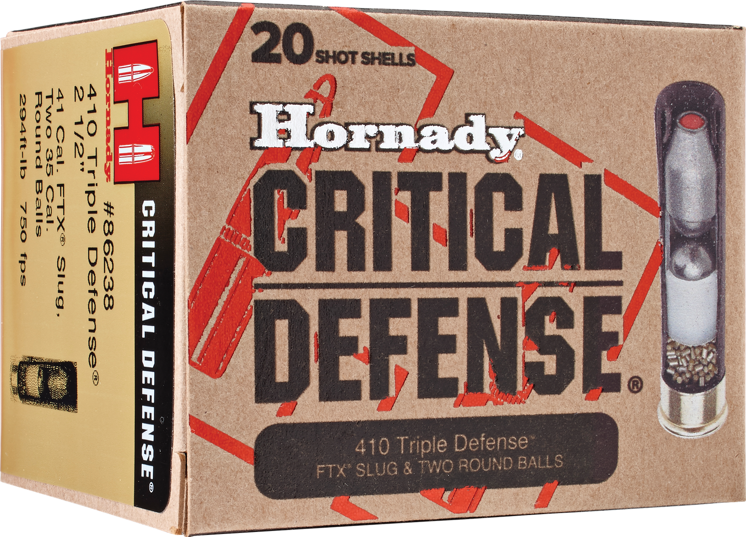 Hornady Critical Defense, Horn 86238  Critdef      410      Td  Ftx    20/10