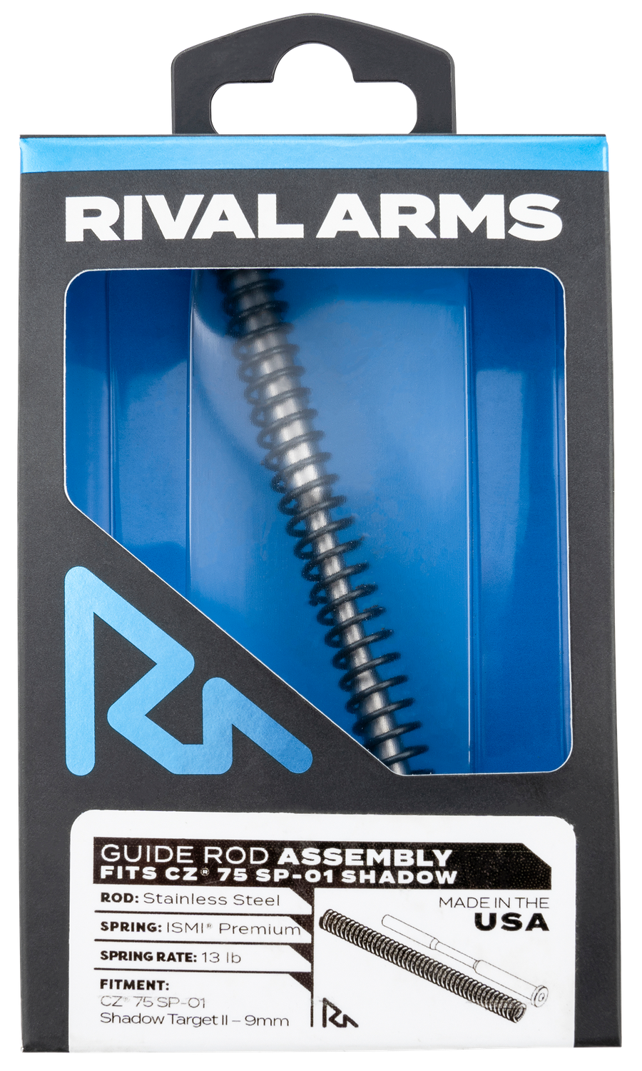 Rival Arms Guide Rod Assembly, Rival Rara50c201s  Guide Rod Asm Cz75 Sp-01 Ss