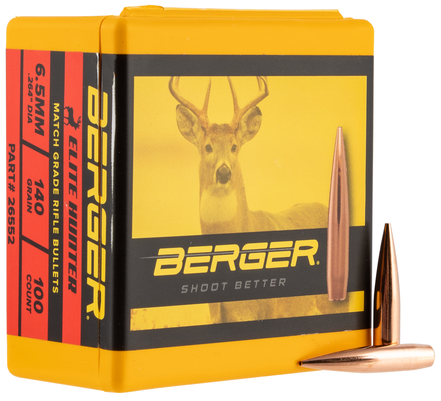 Berger Bullets Elite Hunter, Berg 26552 Bull .264 140g Elt Hunt 100