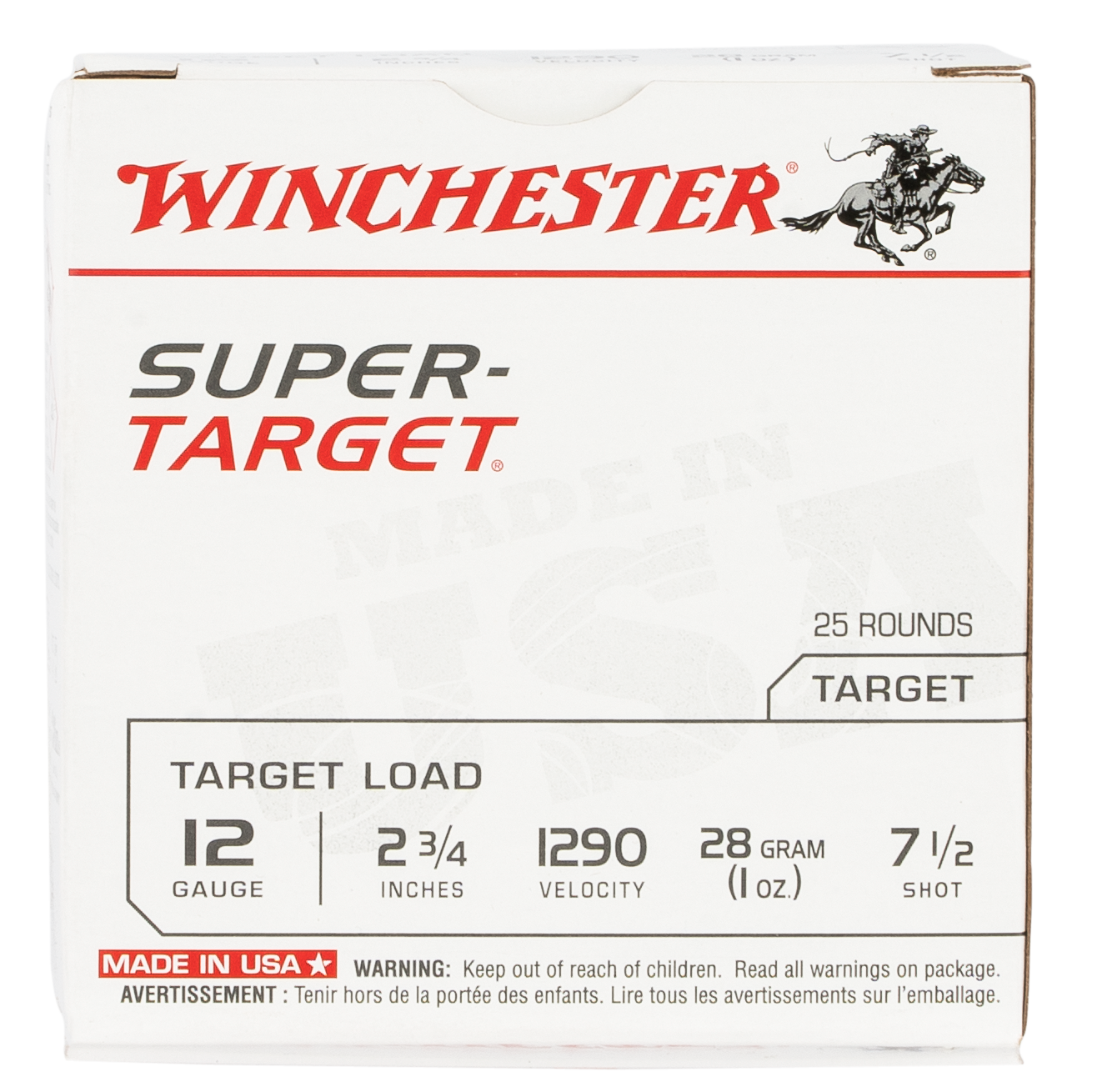 Winchester Ammo Super-target, Win Trgt12907  Sup Tgt     12 2.75 7.5   1oz 25/10
