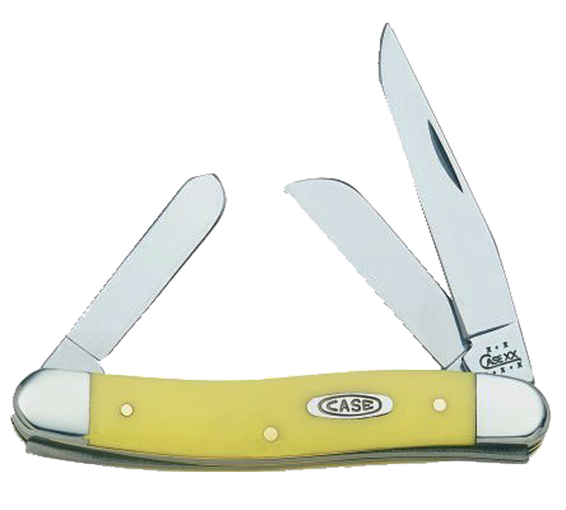 Case Stockman, Case 00035 Yellow Synthetic Medium Stockman