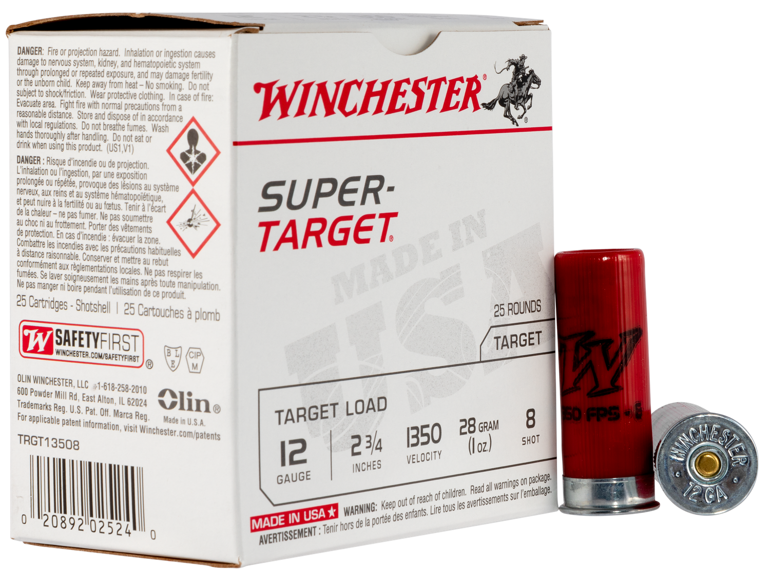 Winchester Ammo Super-target, Win Trgt13508  Sup Tgt     12 2.75 8sh   1oz 25/10