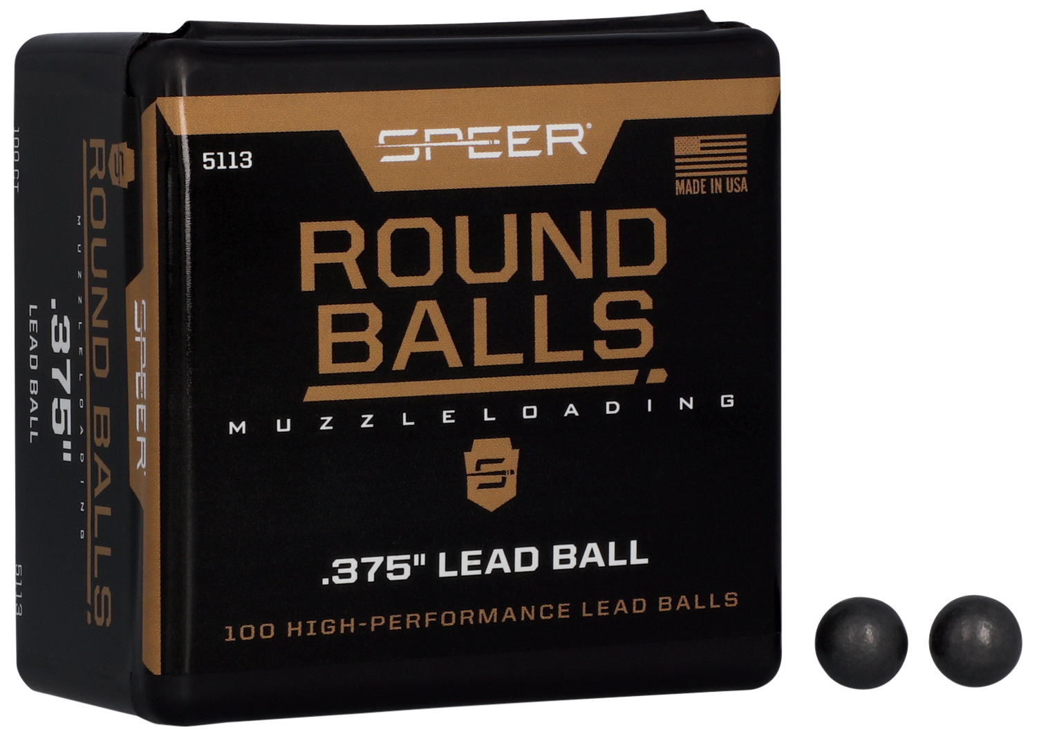 Speer Ammo Lead Balls, Speer 5113      Round Balls .375             100/5