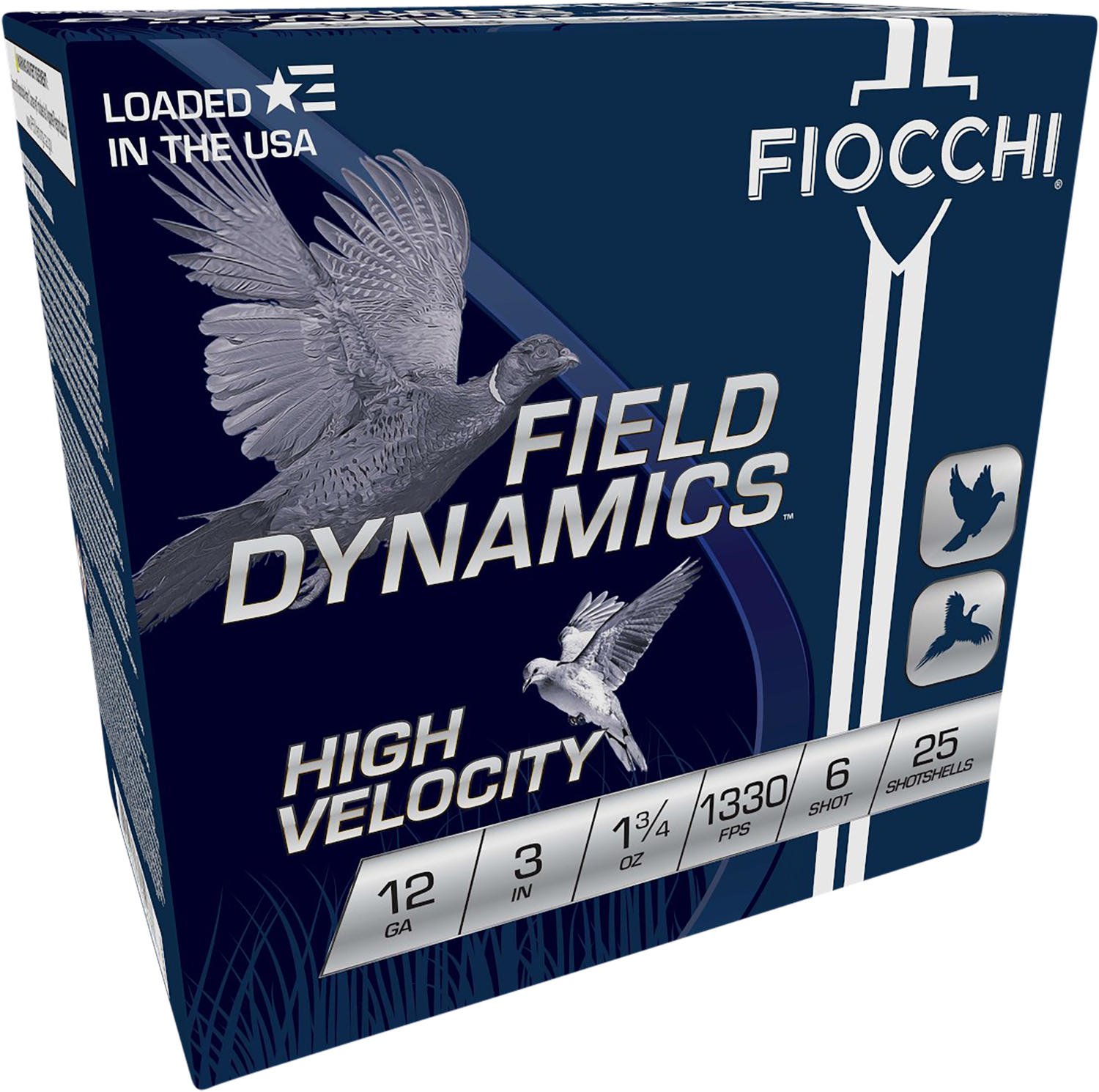 Fiocchi Field Dynamics, Fio 123hv6    High Vel 12   3in   6sht 1-3/4 25/10