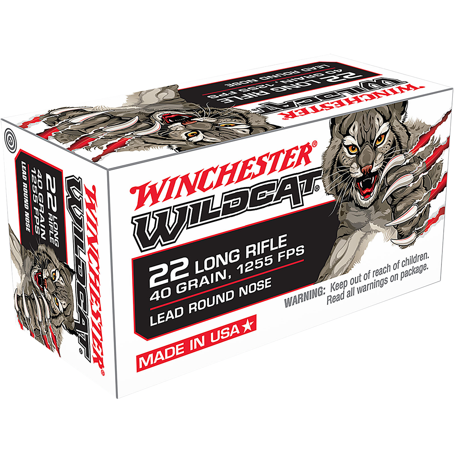 Winchester Ammo Usa, Win Usa22lr         22lr Wildcat 40 Lrn *cs*  5000